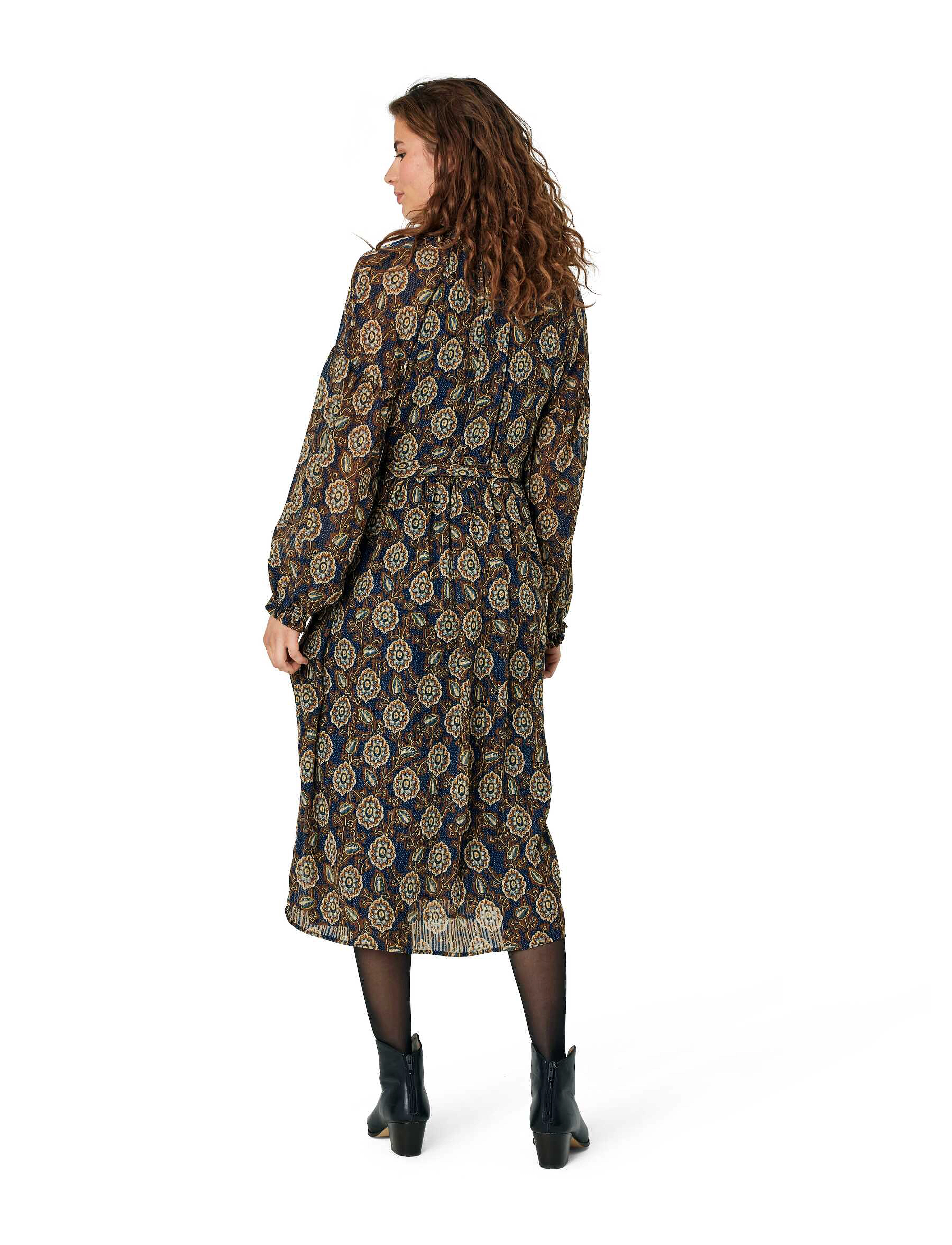 Noa Noa - NicolineNN Dress - midi kjoler - print blue/brown - 3