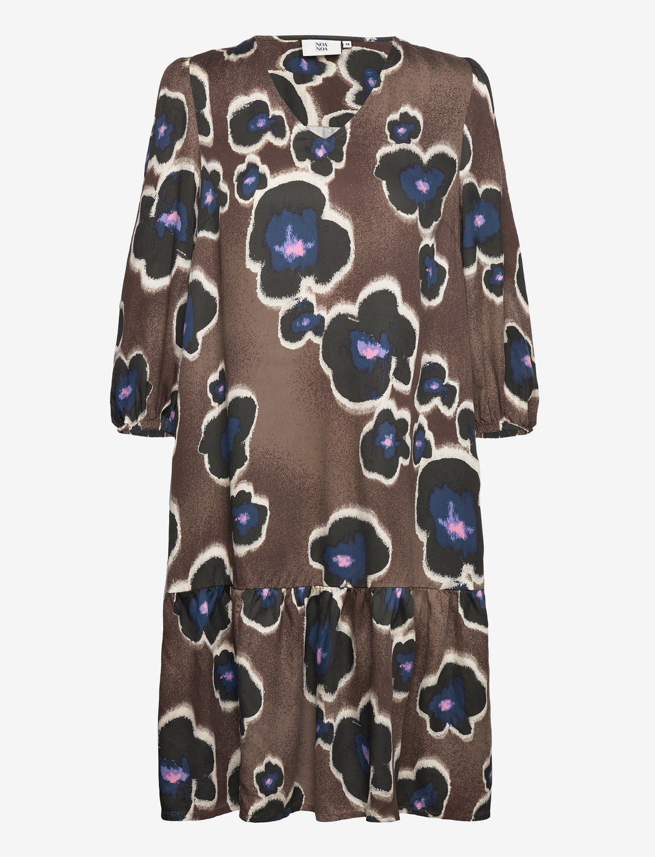 Noa Noa - AnnaNN Dress - sommerkjoler - print brown/black - 0