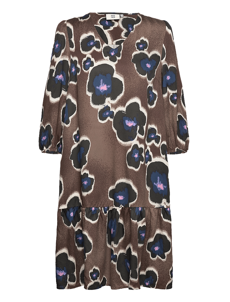 Noa Noa - AnnaNN Dress - sommerkjoler - print brown/black - 0