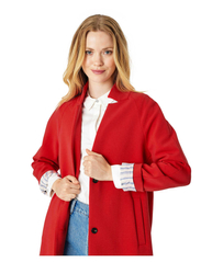 Noa Noa - EmmaNN Coat - light coats - pompeian red - 2