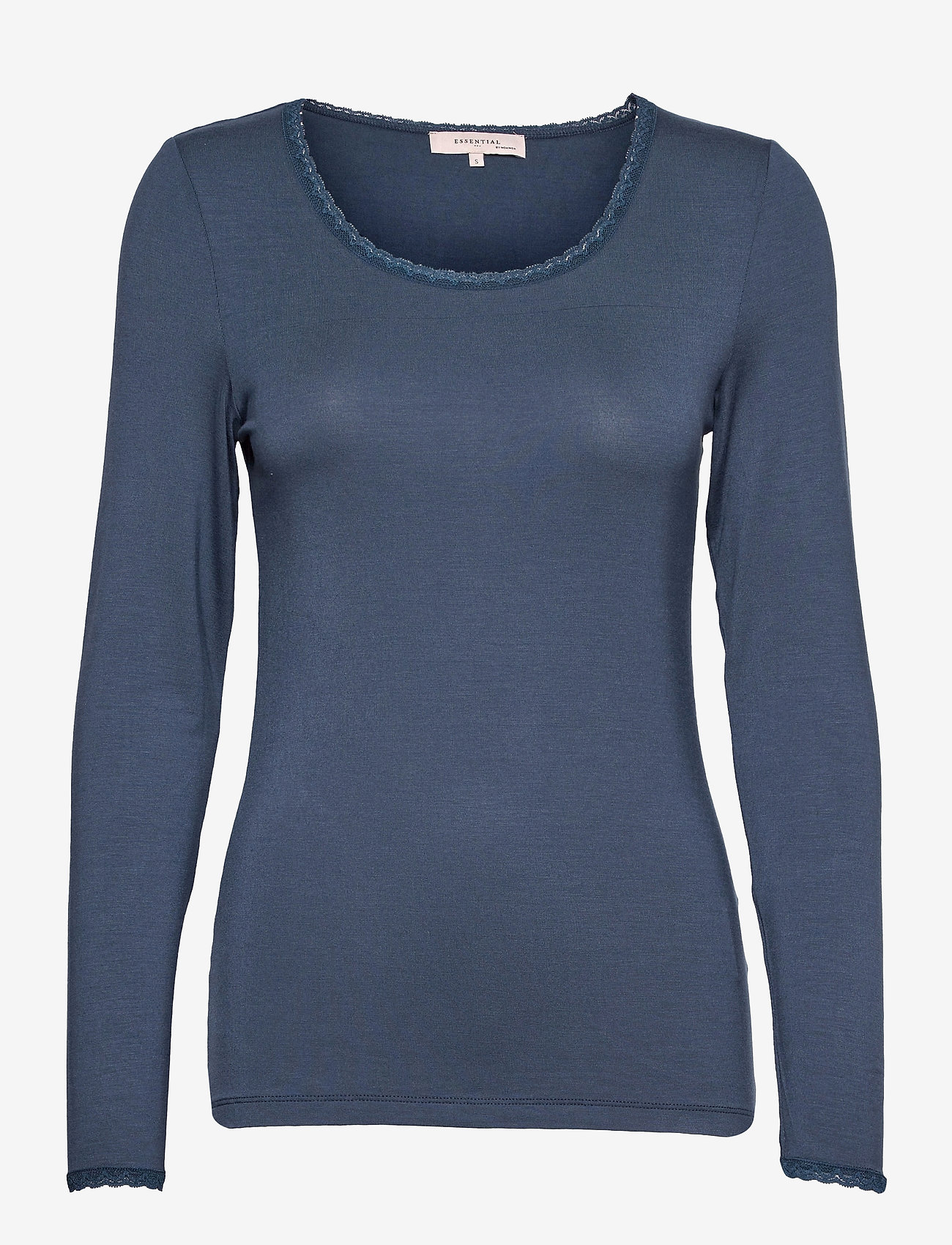 Noa Noa - AlmaNN T-Shirt Long Sleeve - long-sleeved tops - dress blues - 1