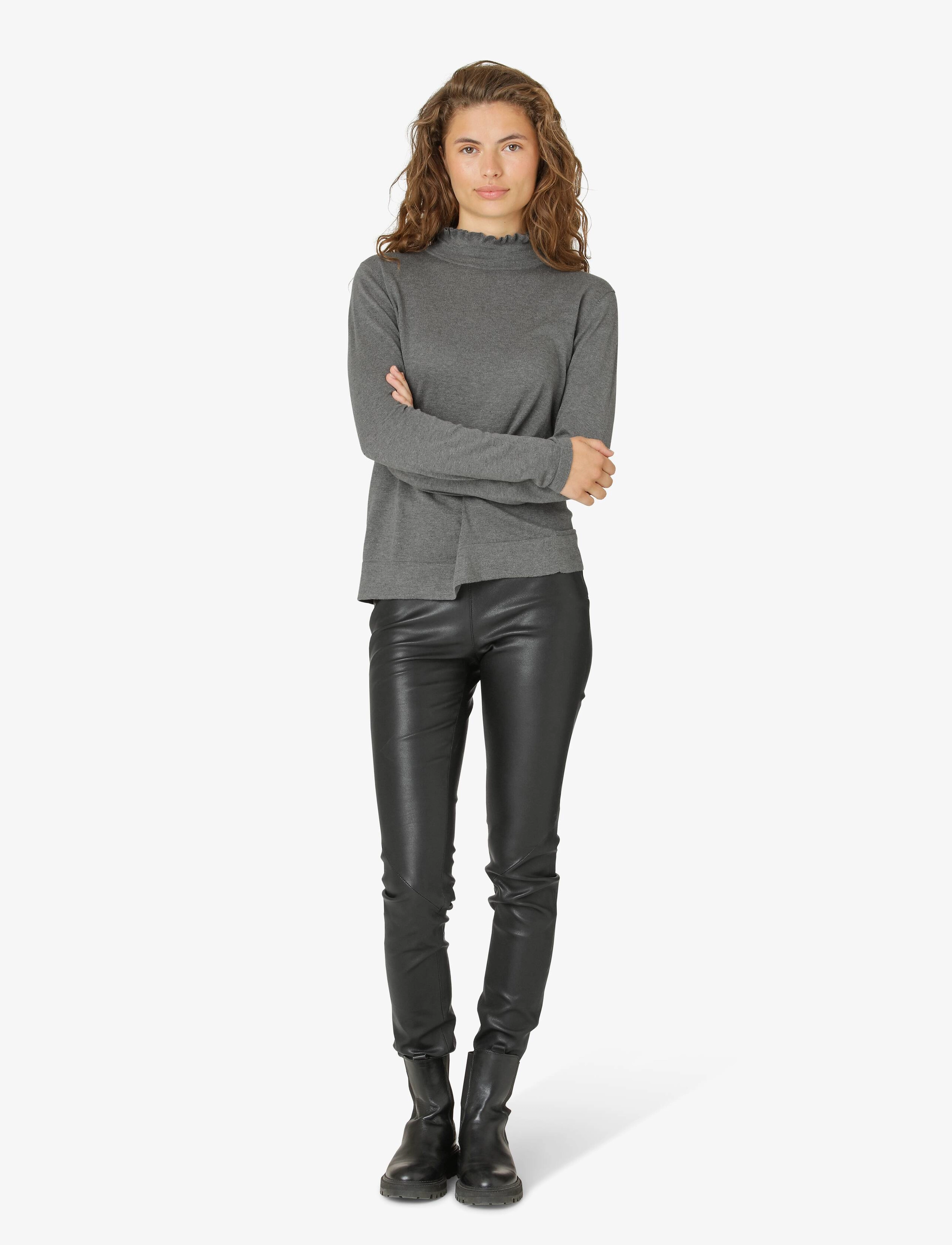 Noa Noa - Louisa Pullover - dark grey melange - 3