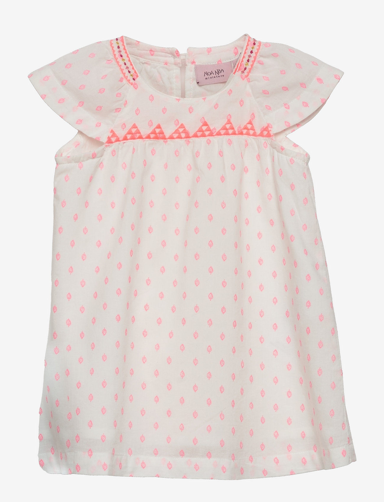 Noa Noa miniature - Dress short sleeve - kortärmade babyklänningar - chalk - 0