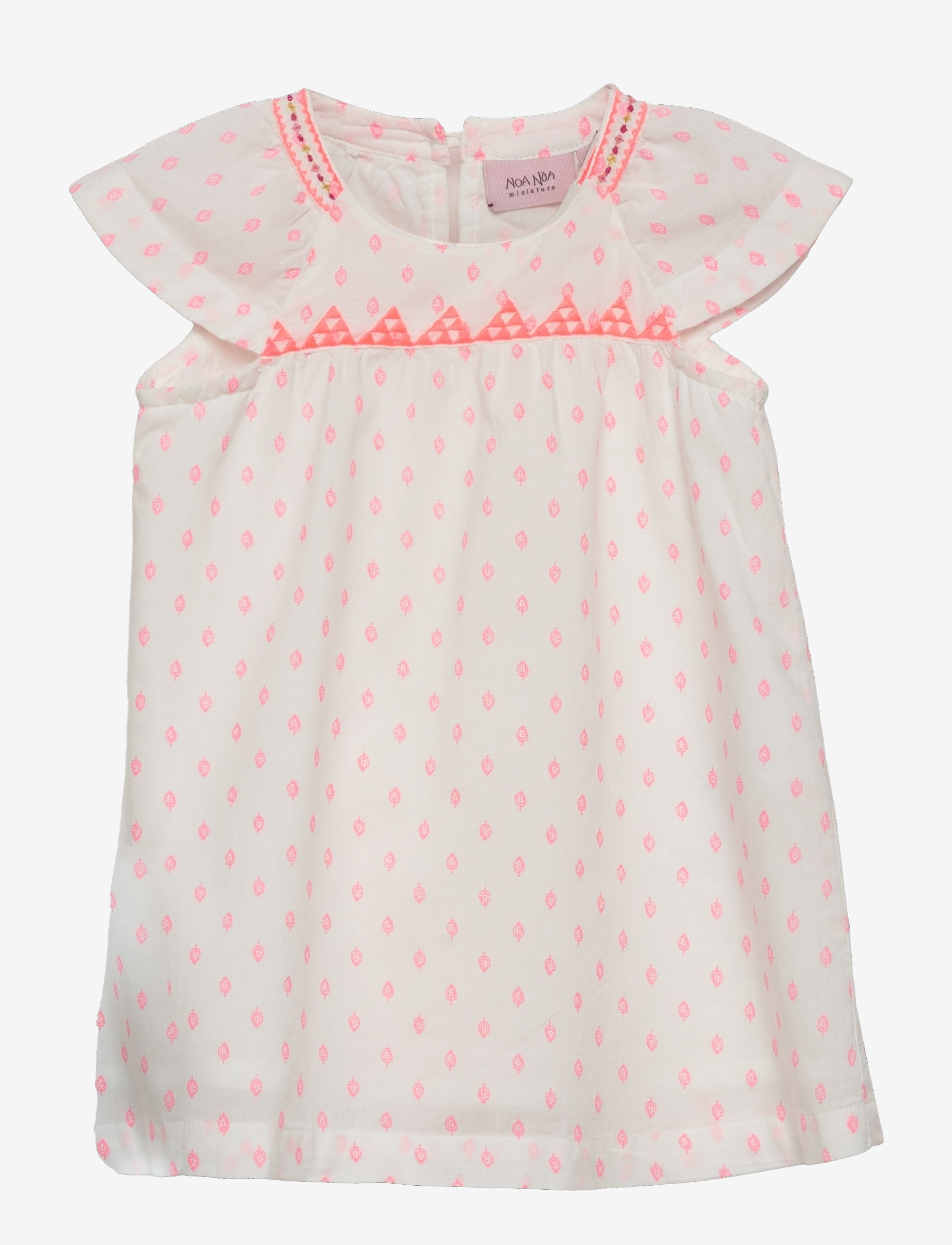 Noa Noa miniature Dress short sleeve - Kortärmade babyklänningar - CHALK / white