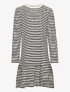 Dress long sleeve - PRINT OFFWHITE/BLACK