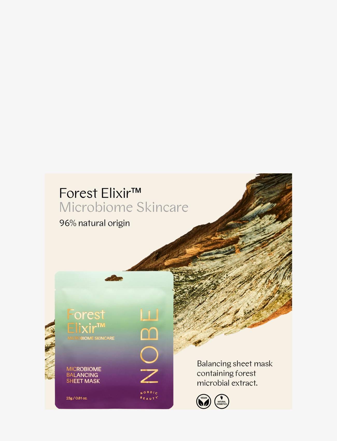 NOBE - NOBE Forest Elixir® Microbiome Balancing Sheet Mask 1 pc - sheet masks - clear - 1