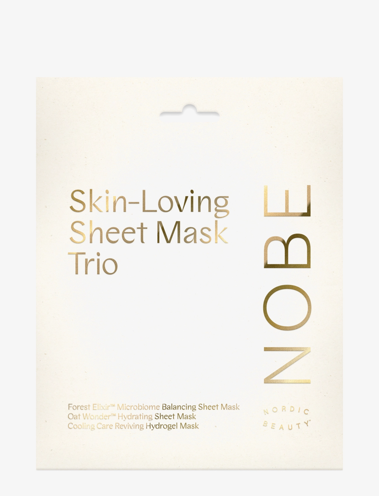 NOBE Skin-Loving Sheet Mask Trio, Sheetmaske, Nude, Str: 3 PCS
