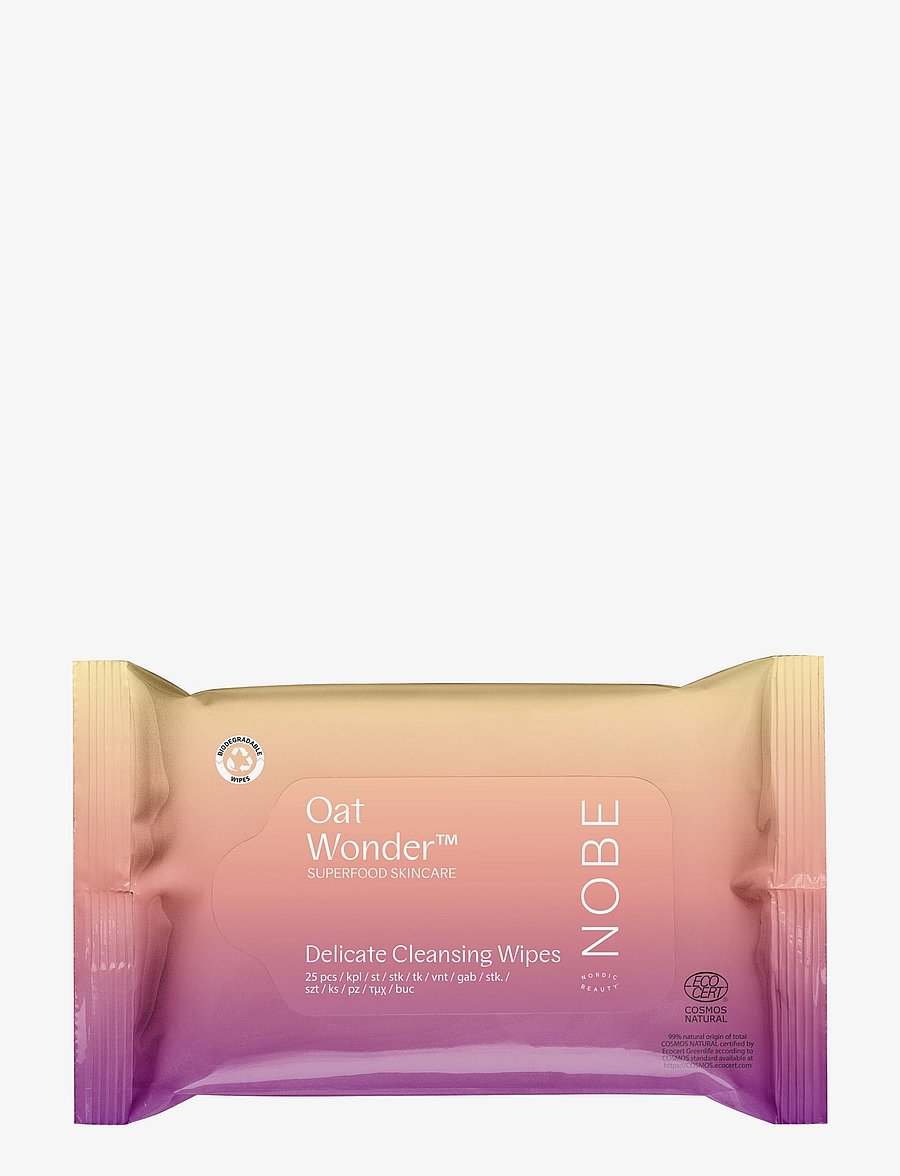 NOBE - NOBE Oat Wonder® Delicate Cleansing Wipes 25 pcs - rengöringsservetter - clear - 0