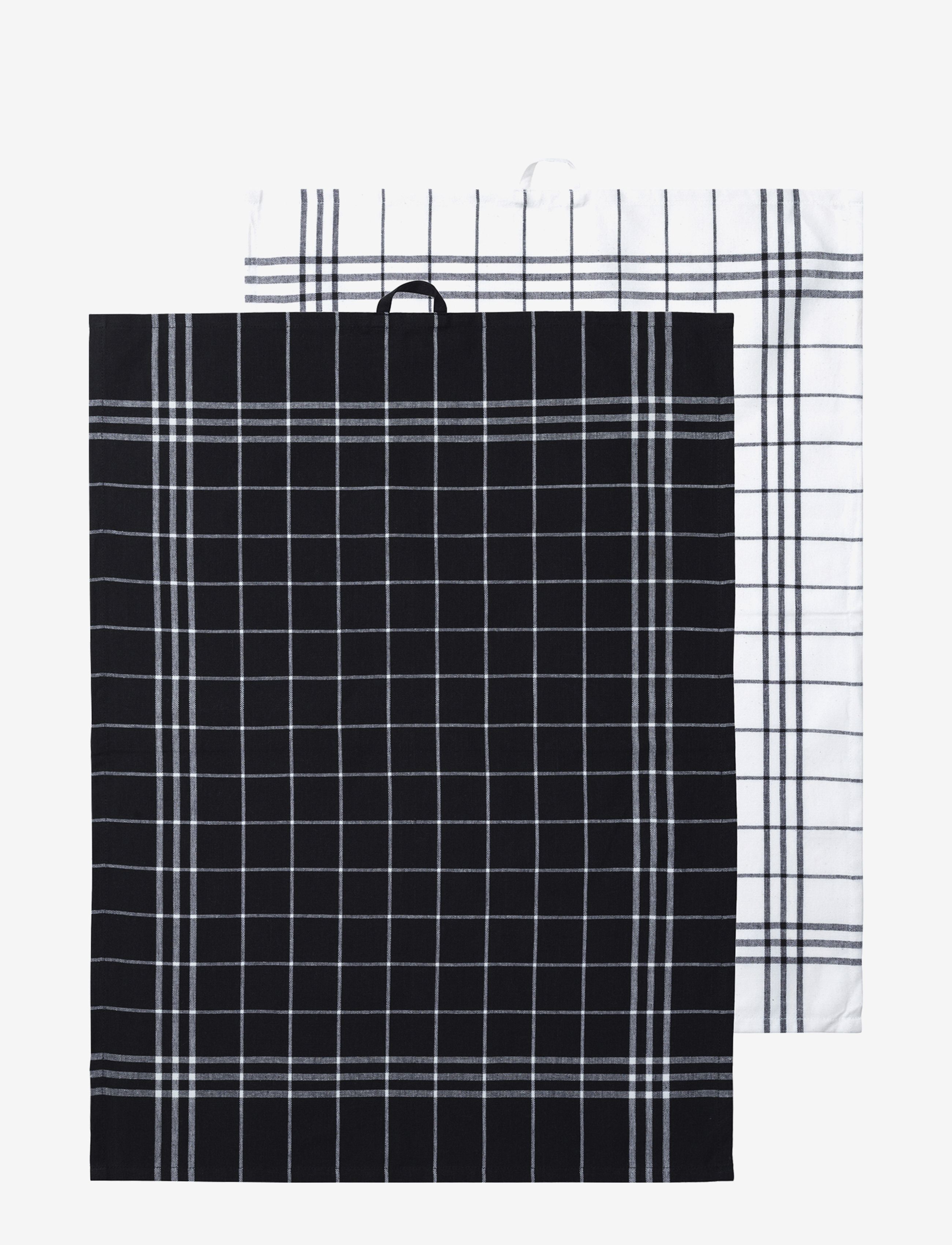 Noble House - KITCHEN TOWEL HANNA CLASSIC 2-p - torchons - black - 2
