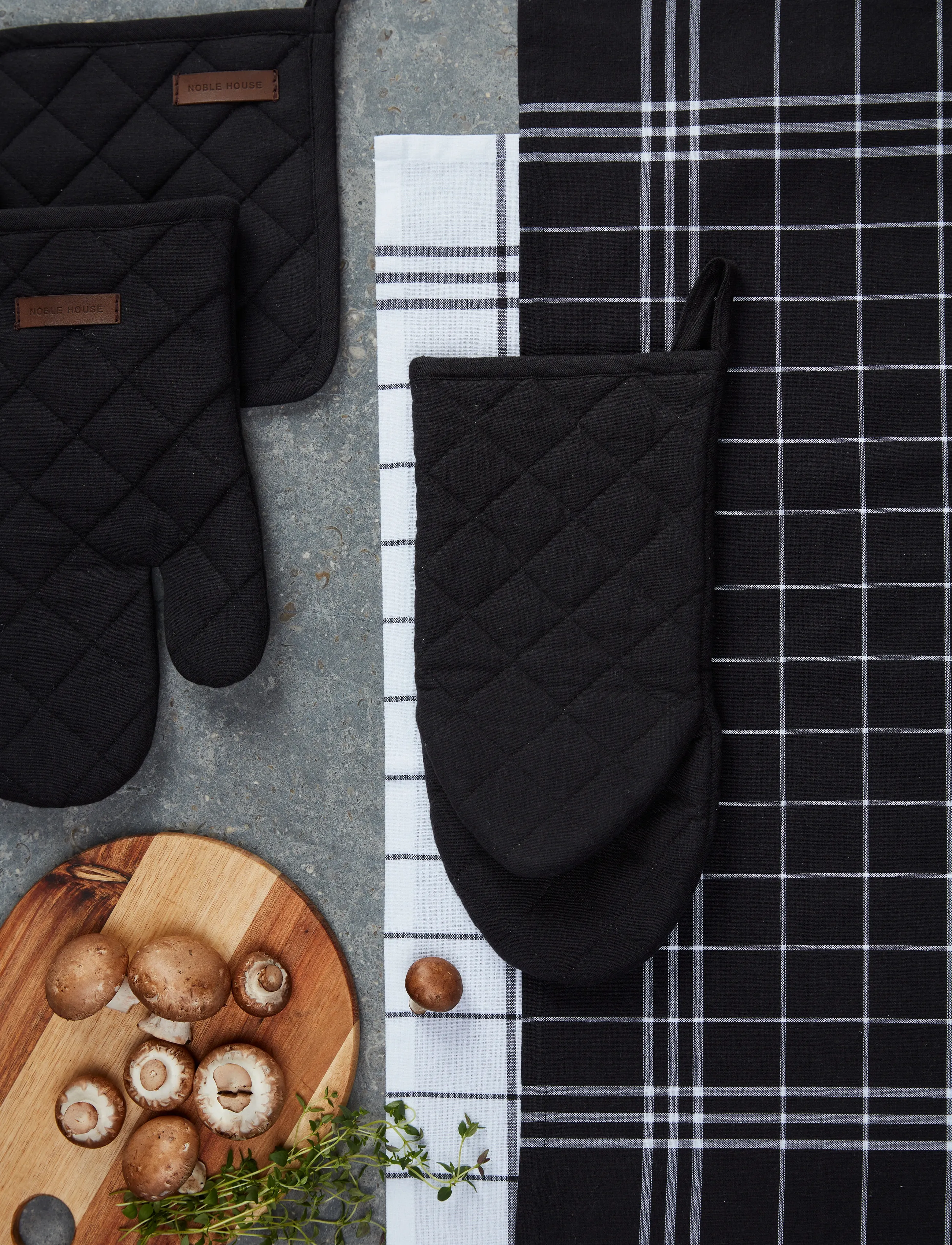 Noble House cm, 15X30 cm, Black, Køkkentekstiler > Ovnvanter Og Handsker, Unisex