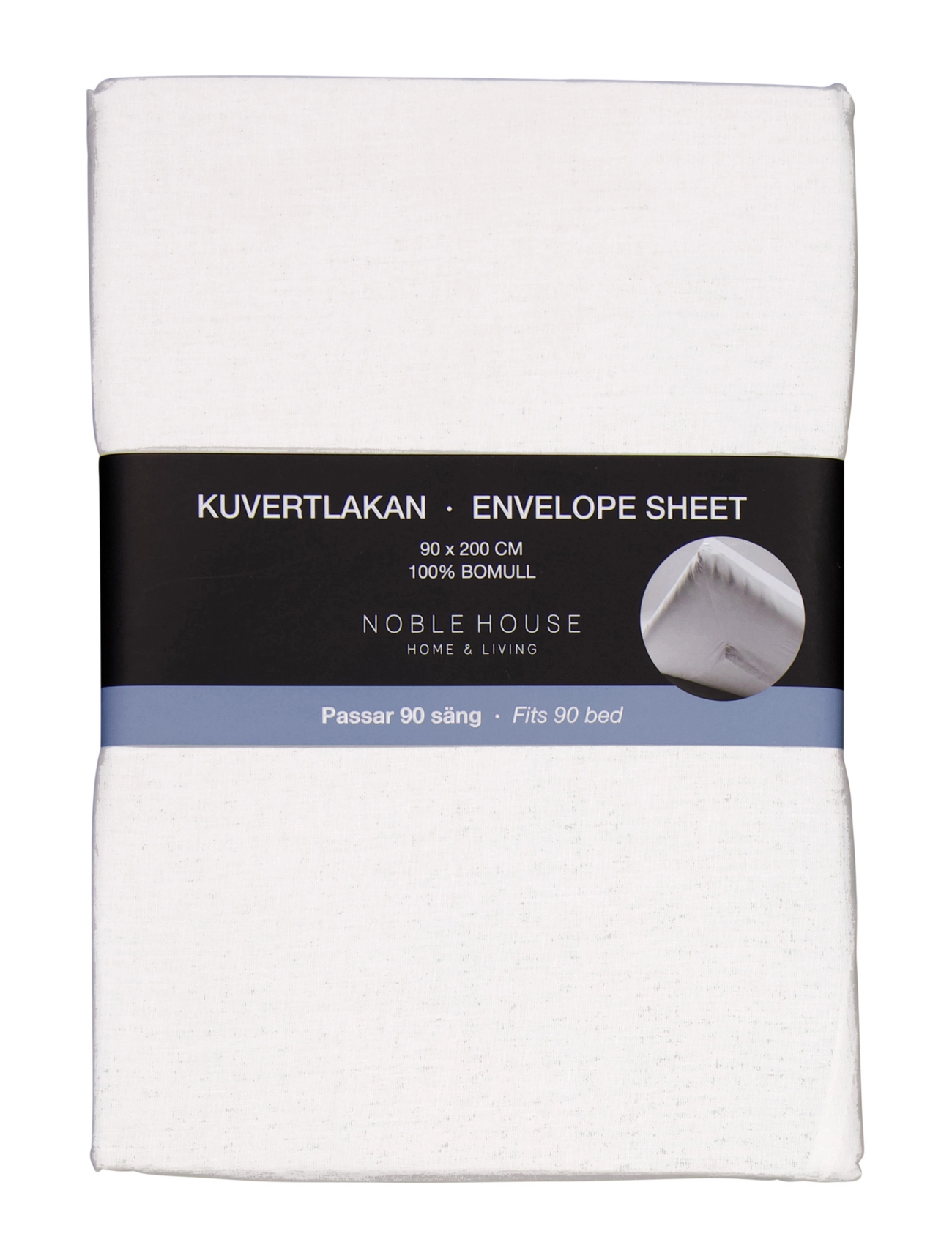 NOBLE HOUSE Sengetæppe Hvid 90X200 Weiß - 90X200CM - Unisex