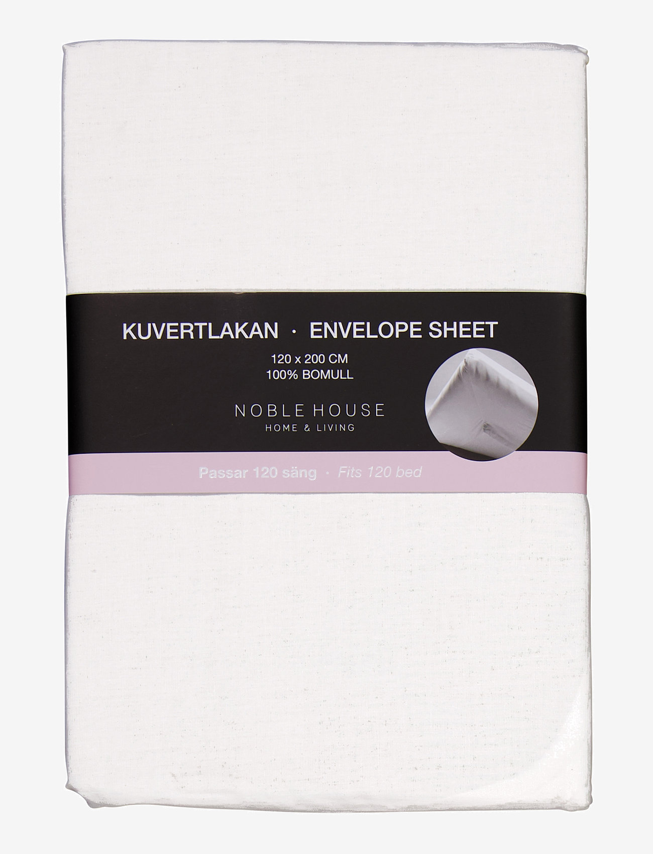Noble House - ENVELOPE SHEET 120X200CM - formsyet lagen - white - 0