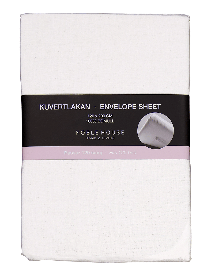 Noble House - ENVELOPE SHEET 120X200CM - spannbettlaken - white - 1