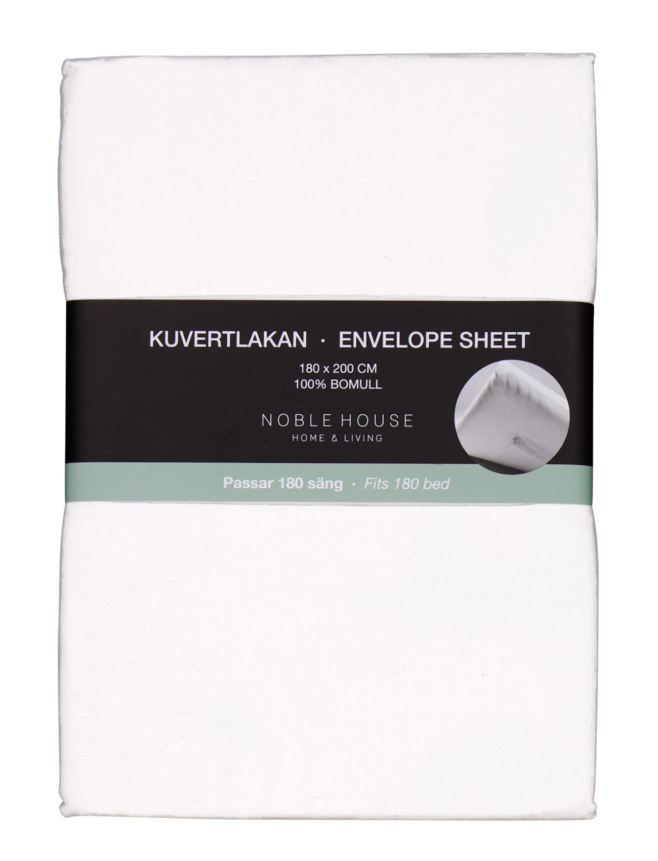 NOBLE HOUSE Konvolutark Hvid 180X200 Weiß - 180X200CM - Unisex