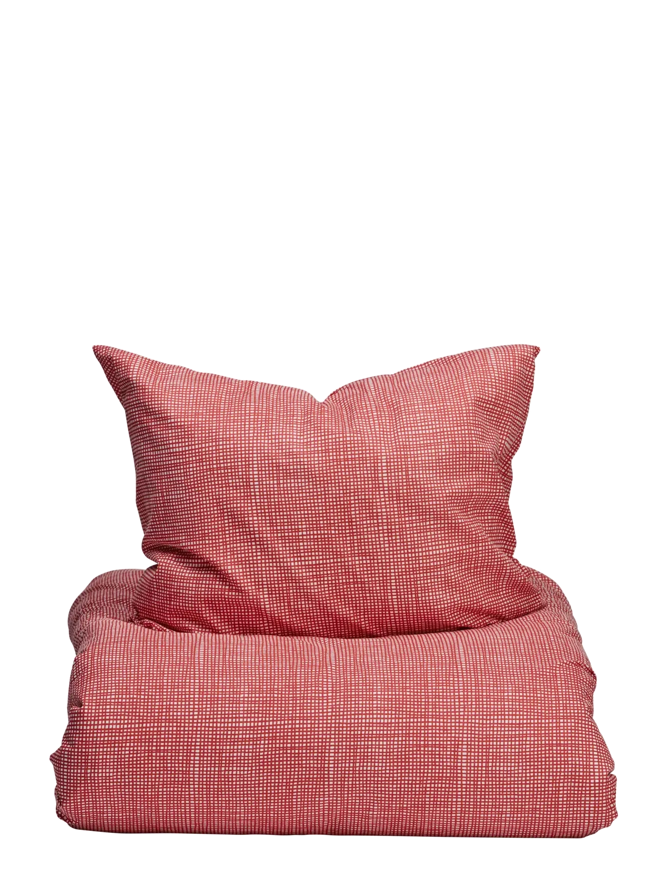 Noble House BED SET RECYCLED GRS - Tekstiler - RASBERRY / red