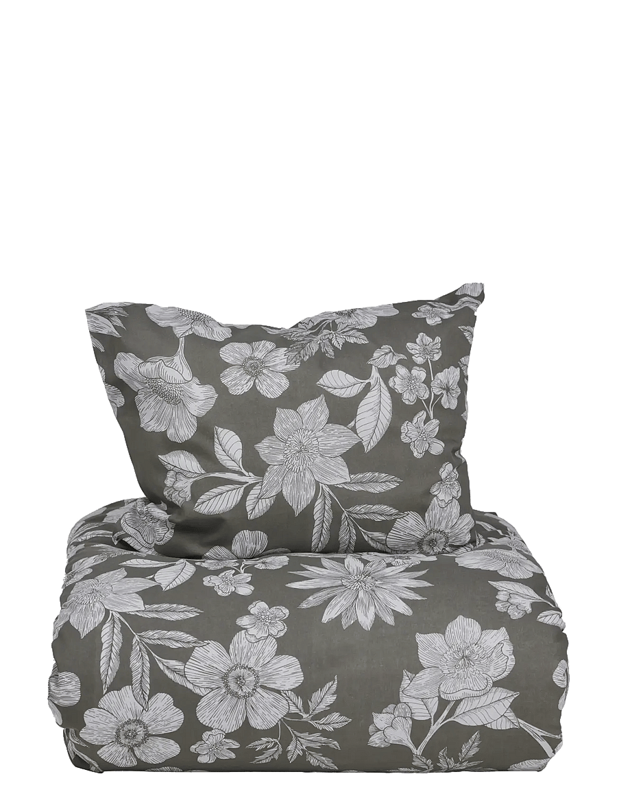 Noble House - BED SET RECYCLED GRS KHAKI GREEN 2-P - bed sets - khaki green - 1