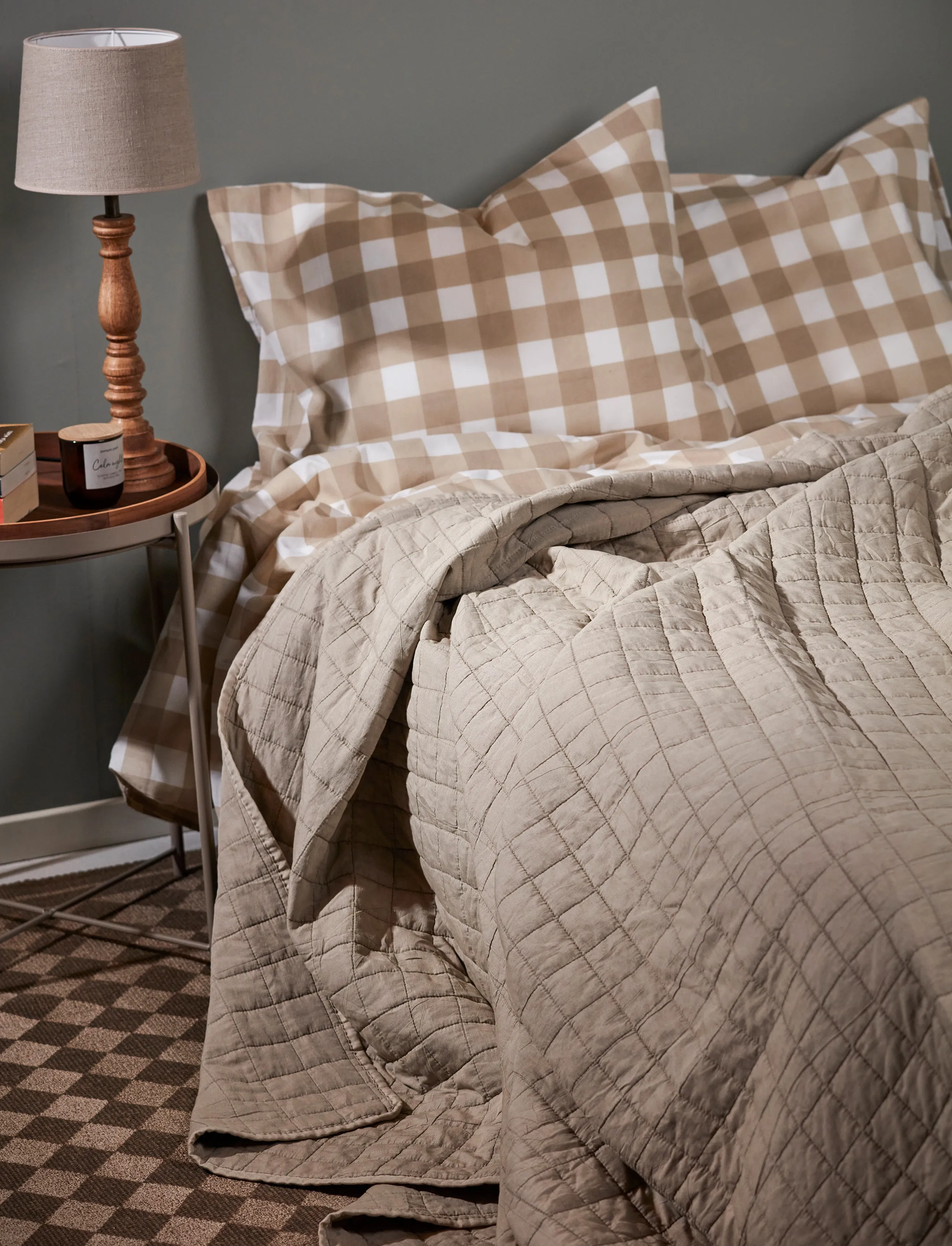 Noble House Bedspread Quilt Double Khaki 250X250,,,Beige Gr.250X250CM
