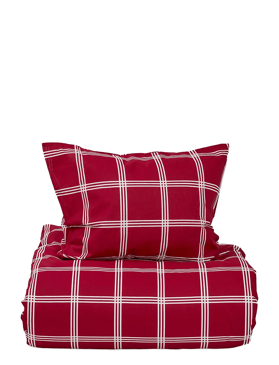 Noble House - BED SET RECYCLED GRS, NOEL 150X210+50X60 CM - weihnachtstextilien - check - 1