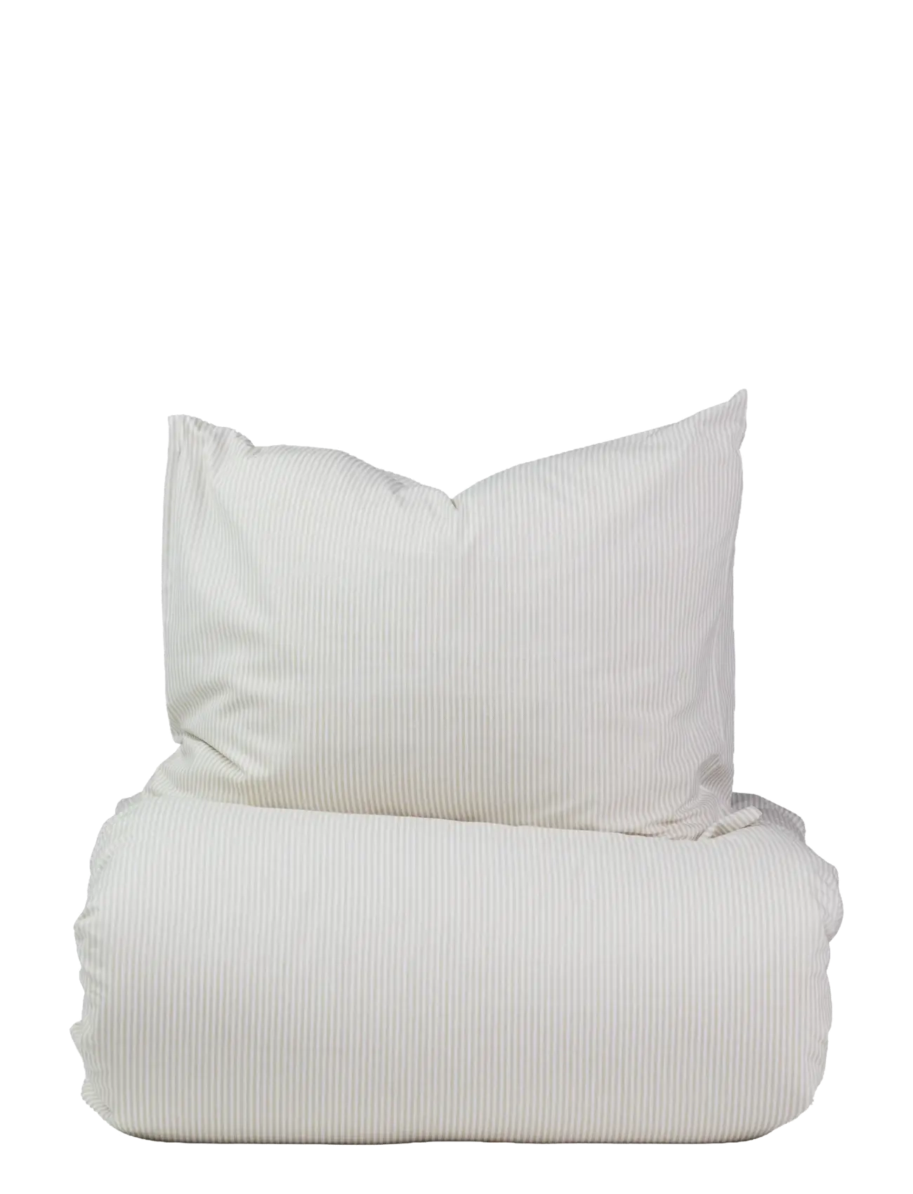 Noble House BED SET STRIPE COTTON - Textilien - BIEIGE / beige