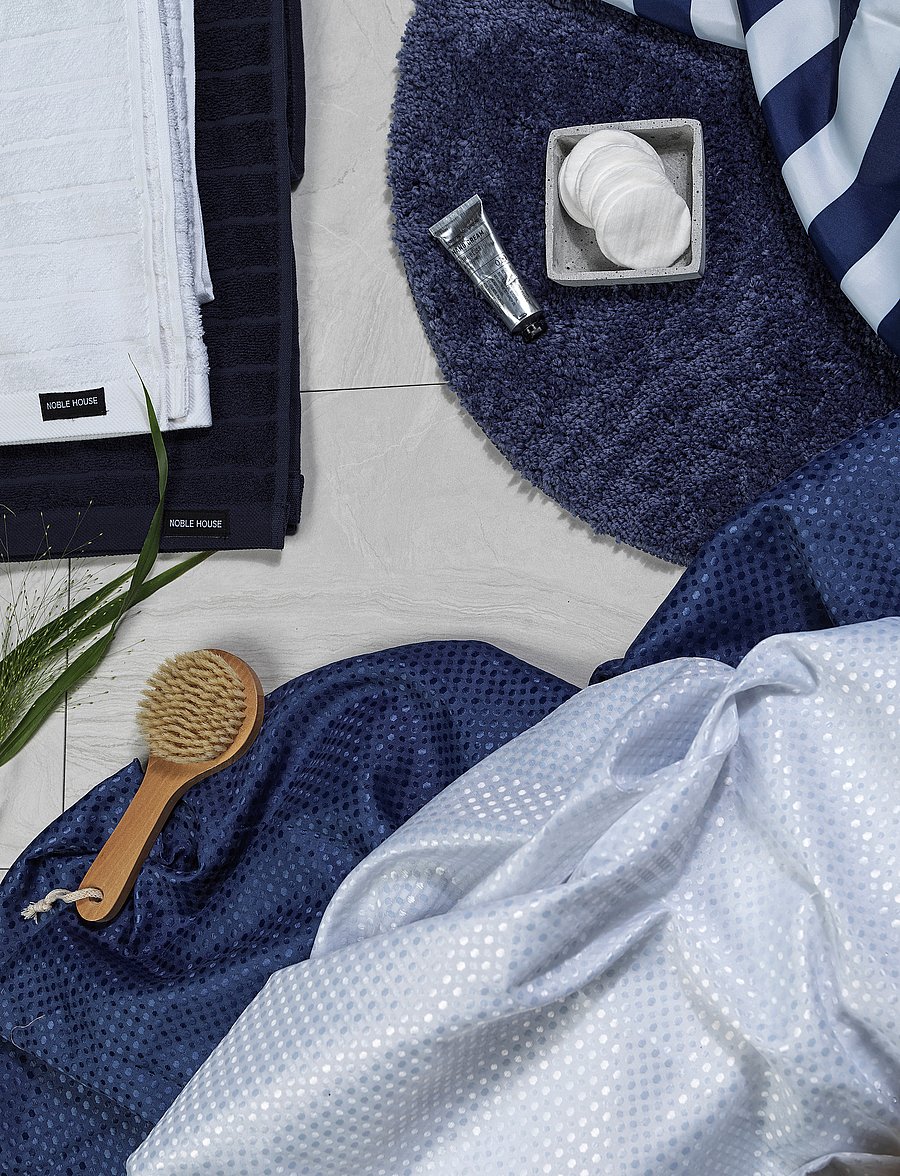 Noble House - BATH MAT COOPER - madalaimad hinnad - blue fjord - 1