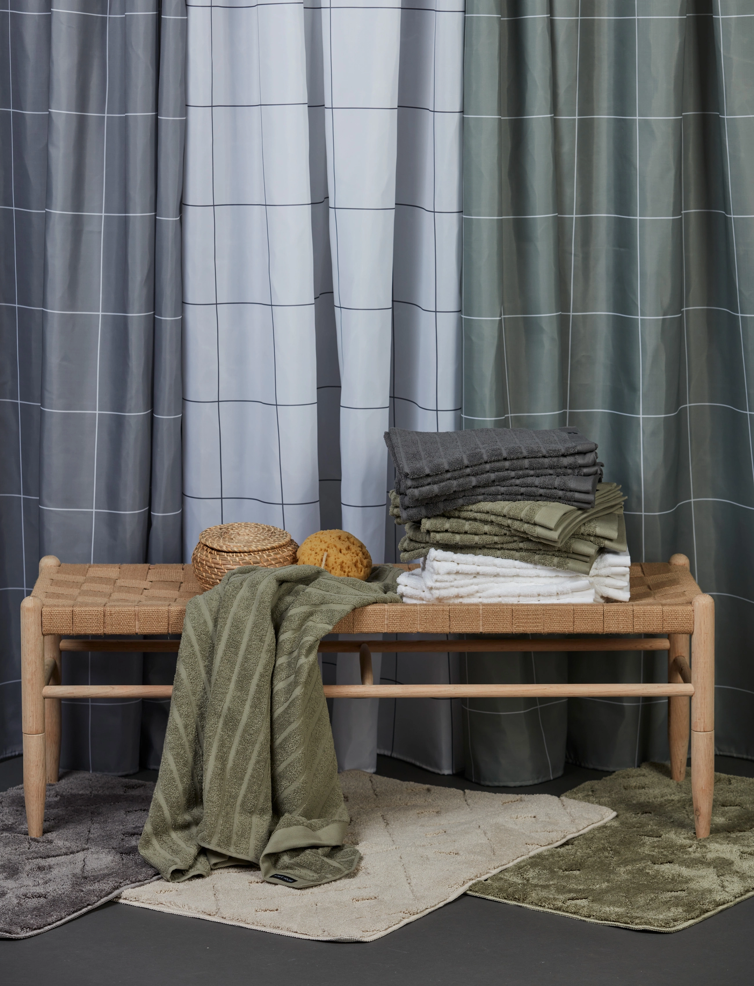 Noble House Badeværelsesmåtte Albin L.rosa 60X90, 60X90 cm, Rugs & Carpets, Grün - Bath Rugs, Homeware