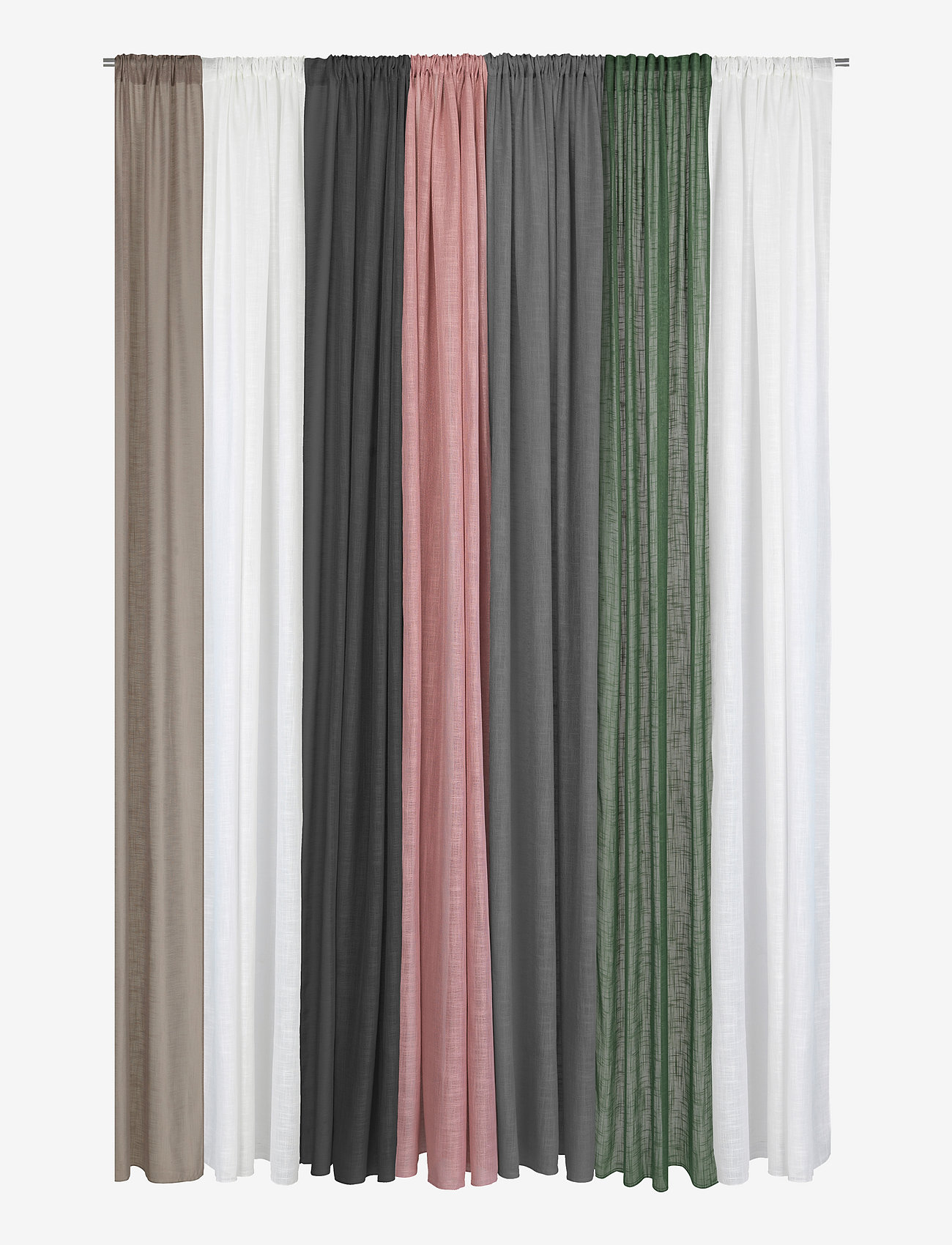 Noble House - CURTAIN MELISSA 2-PACK - kardinad ja rulood - white - 1