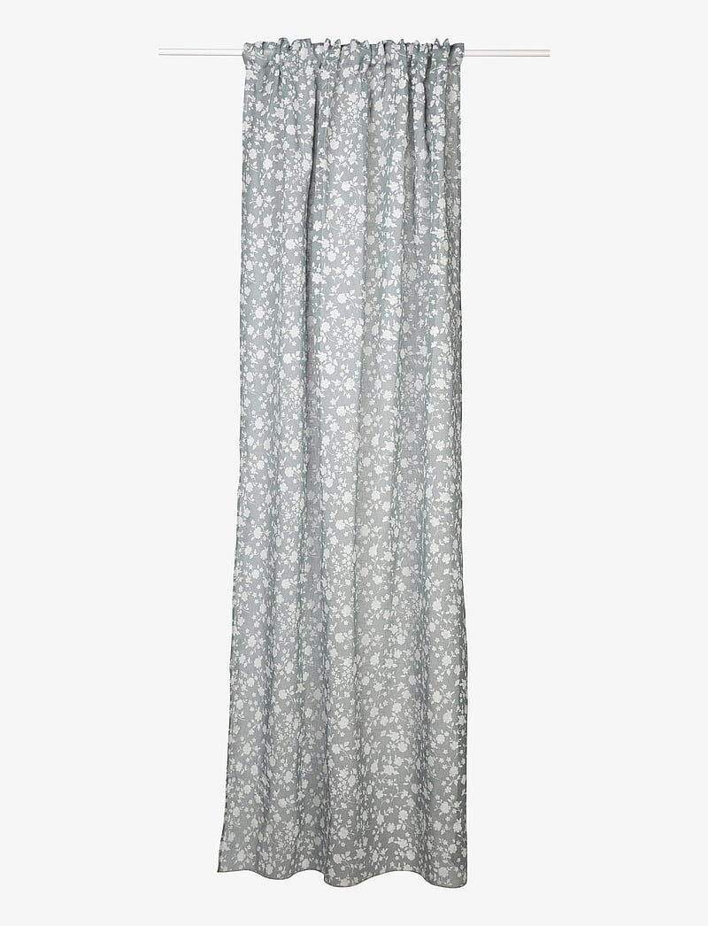 Noble House - CURTAIN SAGA LN FLOWER - osta hinna alusel - green - 0