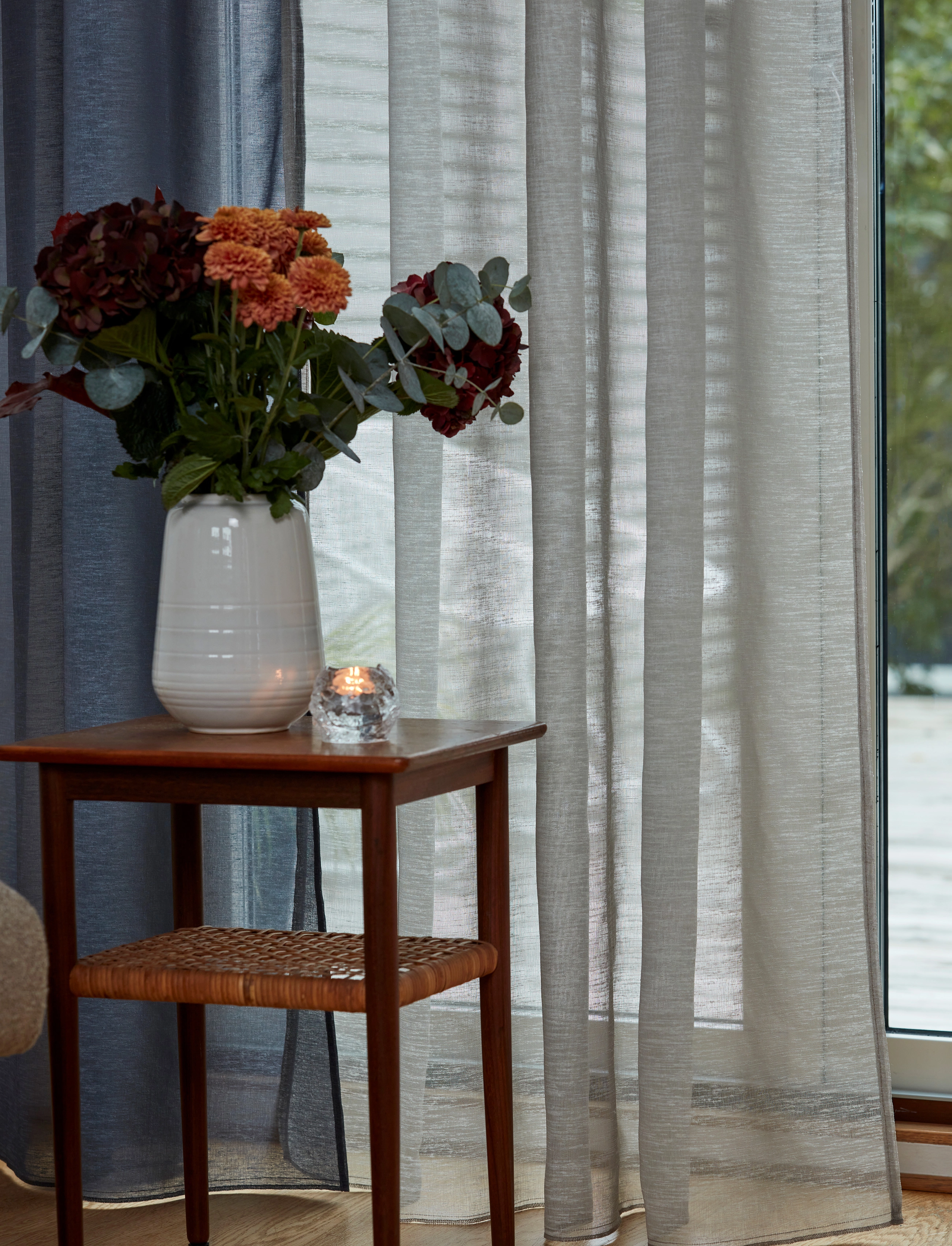 Noble House - CURTAIN DORIS - fertiggardinen - grey - 1