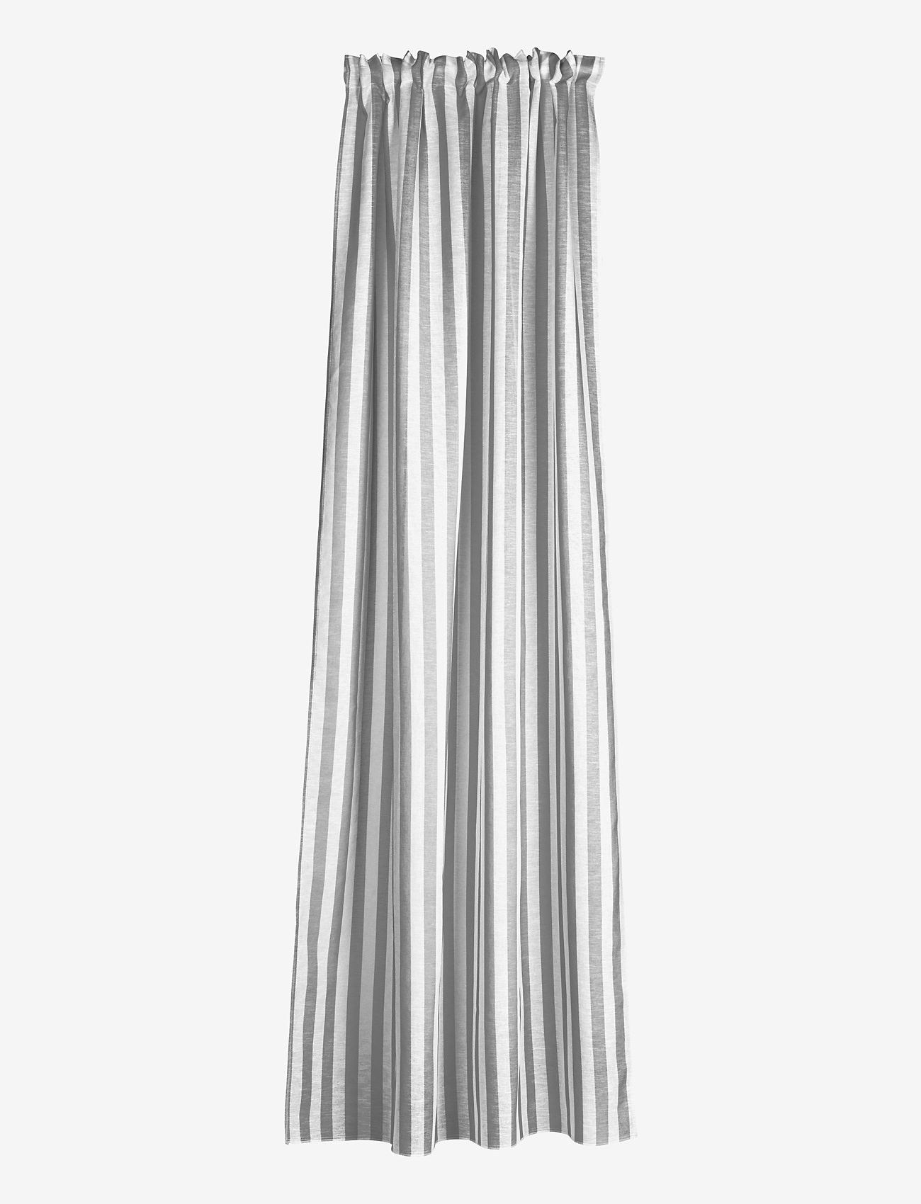Noble House - CURTAIN DORIS STRIPE - fertiggardinen - grey - 1