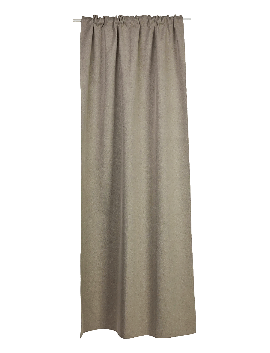 Noble House - CURTAIN BLACK-OUT 1-PACK - ilgos užuolaidos - beige melange - 1