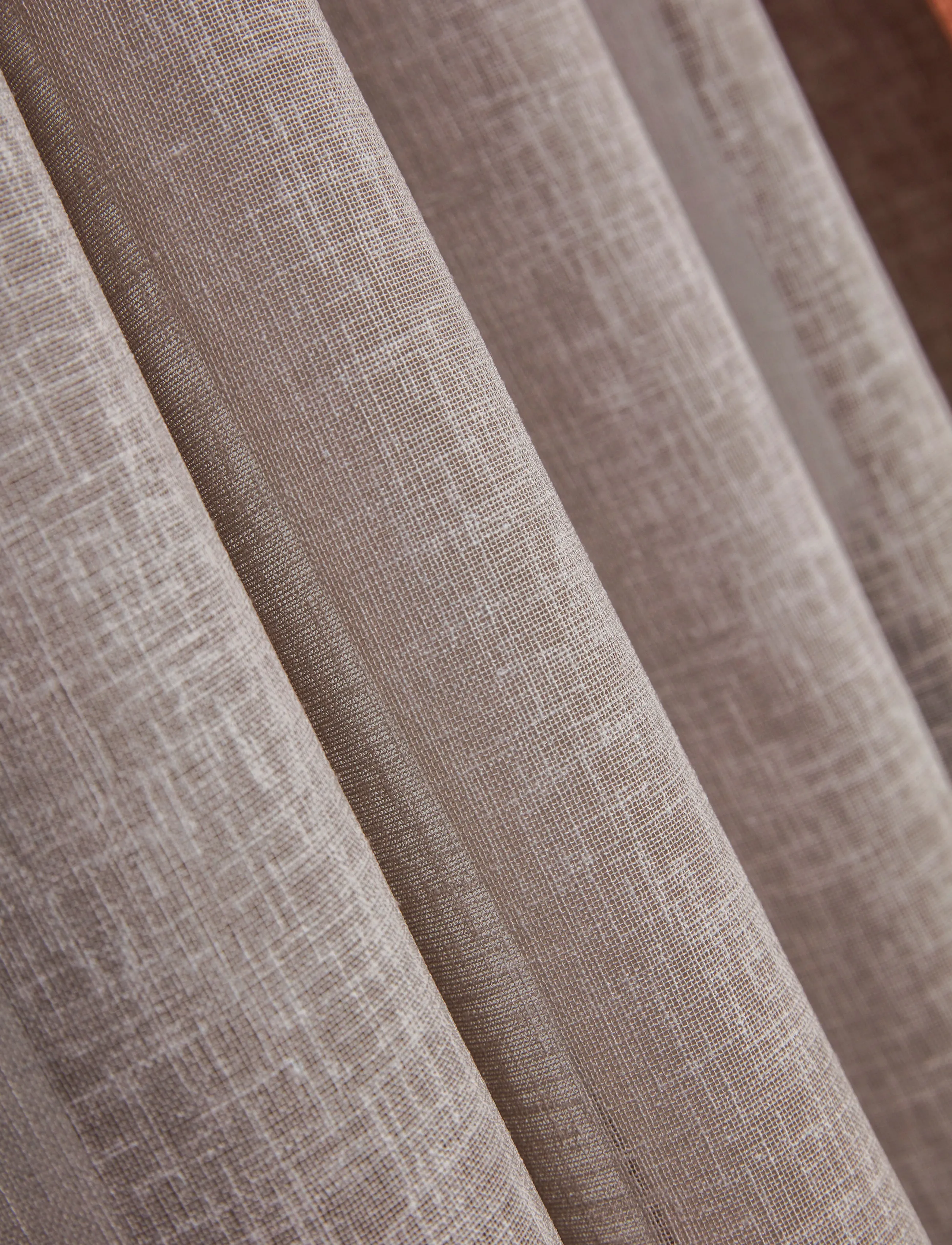 Noble House Gardin Mira M.grå 130X250, 130X250 cm, Beige, Gardiner > Lange Gardiner, Unisex