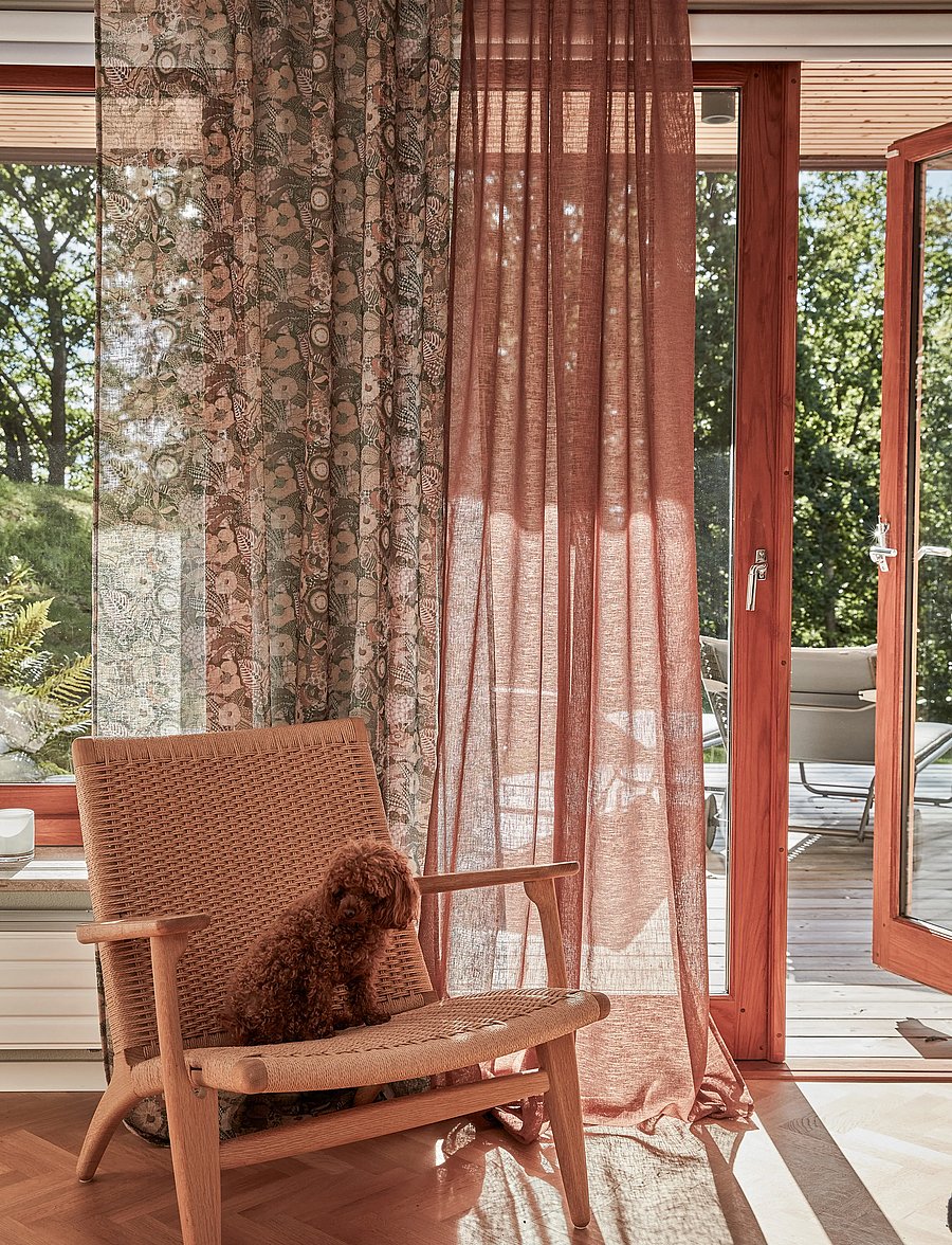 Noble House - CURTAIN MIRA - fertiggardinen - rost - 2