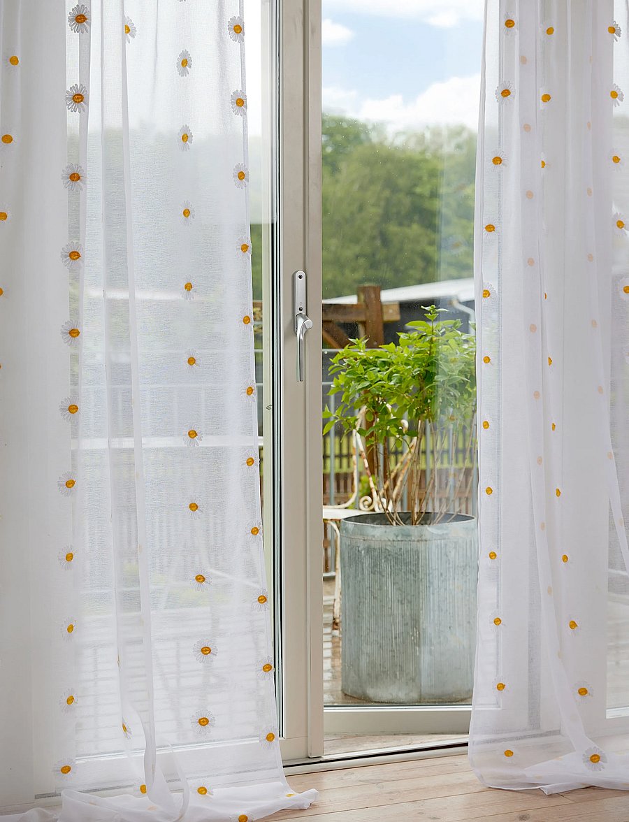 Noble House - CURTAIN DAISY - pikad kardinad - white - 0
