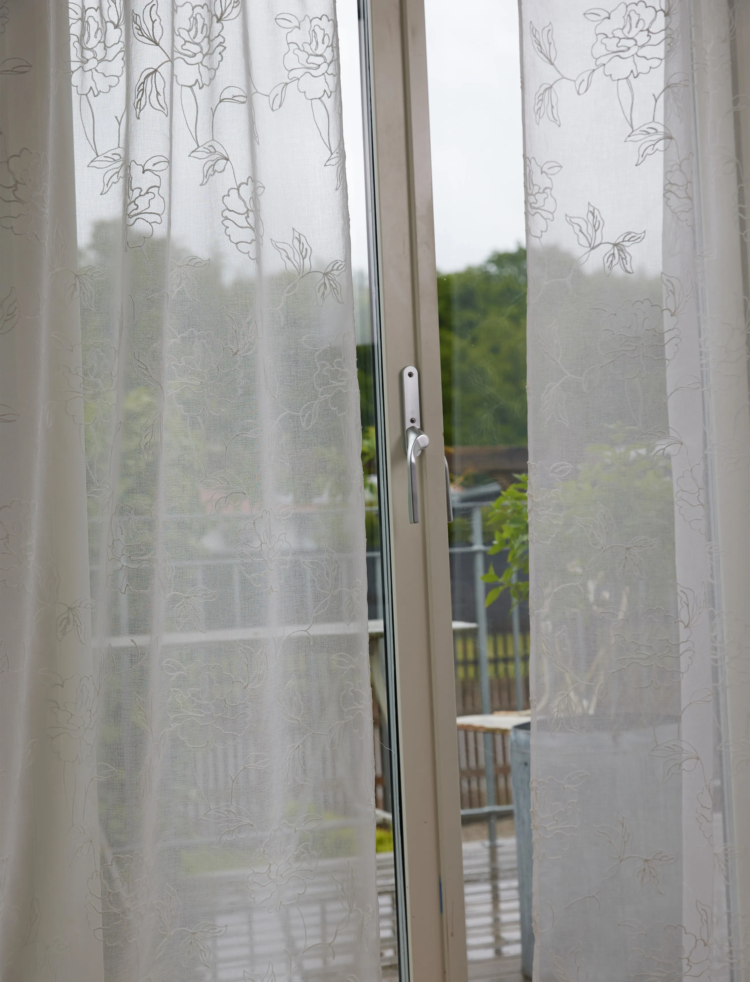 Noble House Gardin Petronella Hvid 130X250, 130X250 cm, White, Gardiner > Lange Gardiner, Unisex