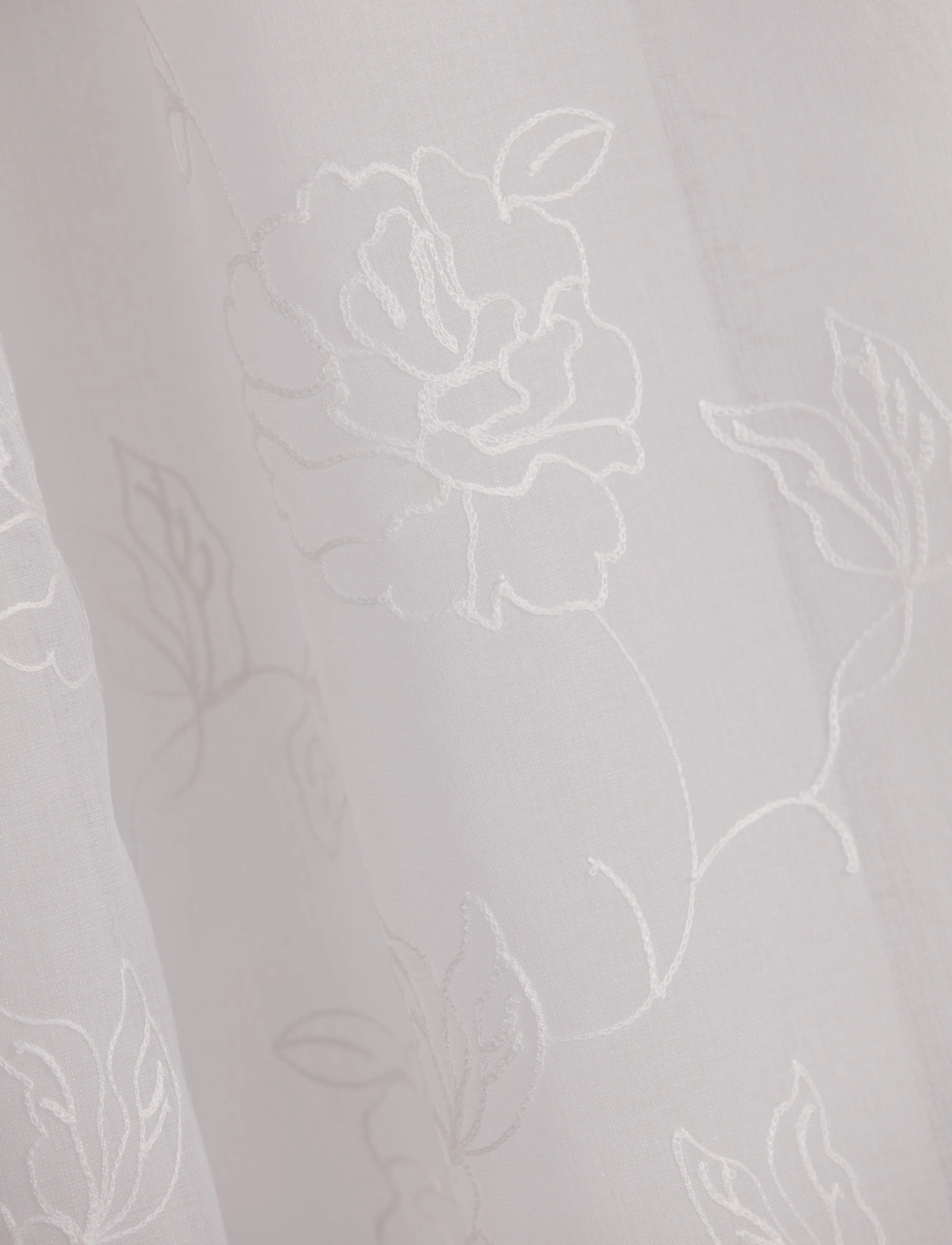 Noble House - CURTAIN PETRONELLA - long curtains - pure white - 2