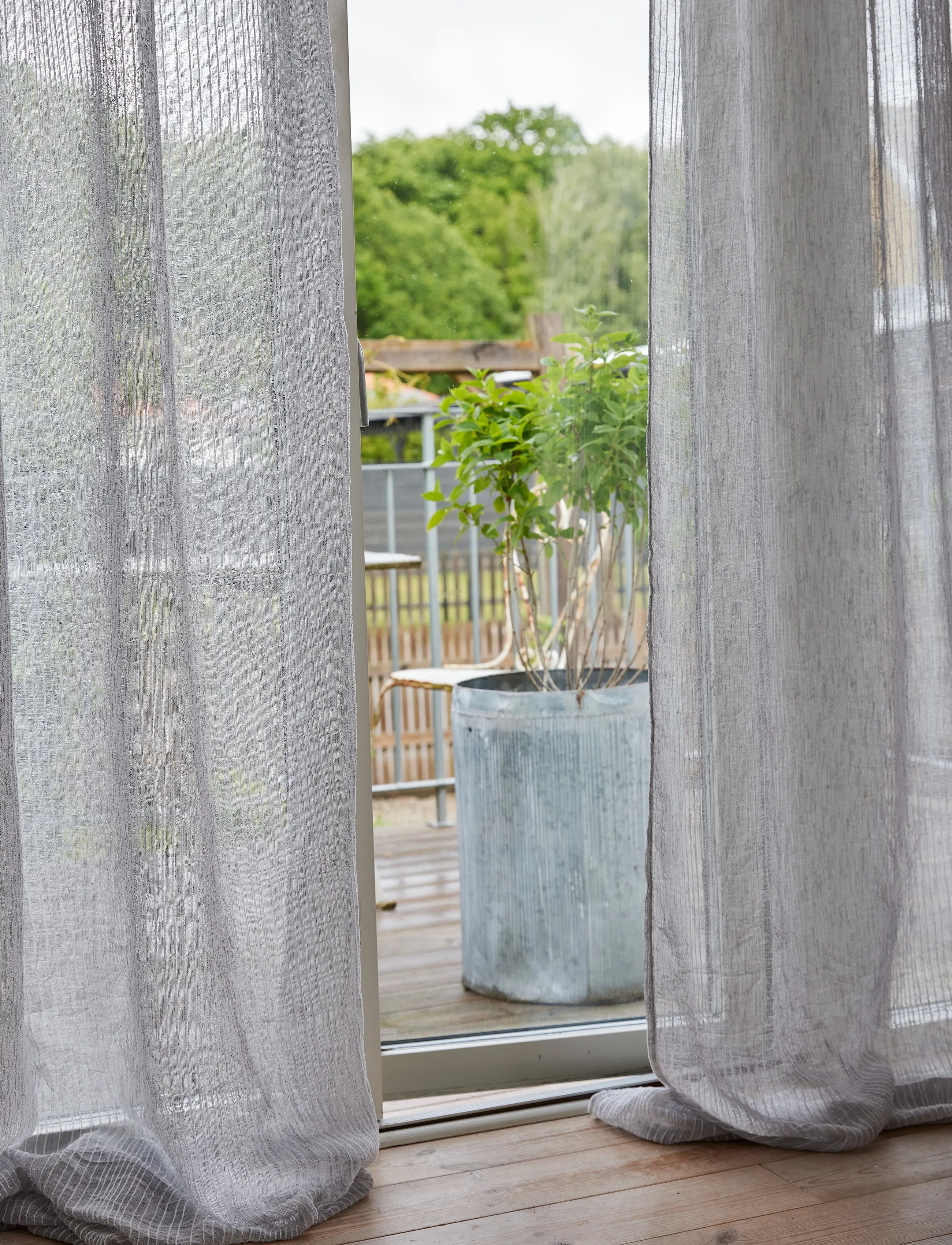 Noble House Gardin Albertina Hvid 130X250, 130X250 cm, Grey, Gardiner > Lange Gardiner, Unisex