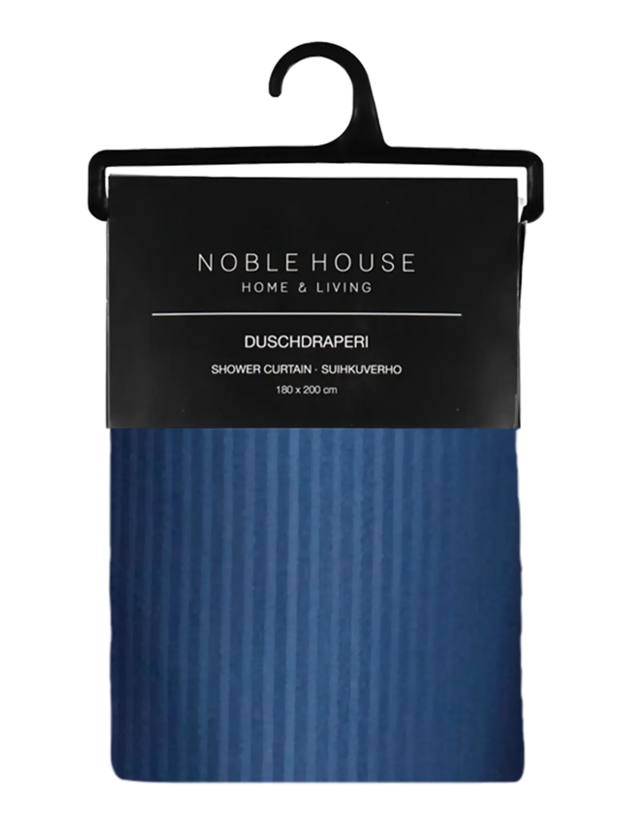 Noble House - SHOWER CURTAIN STRIPE - badeforhæng - blue indigo - 2