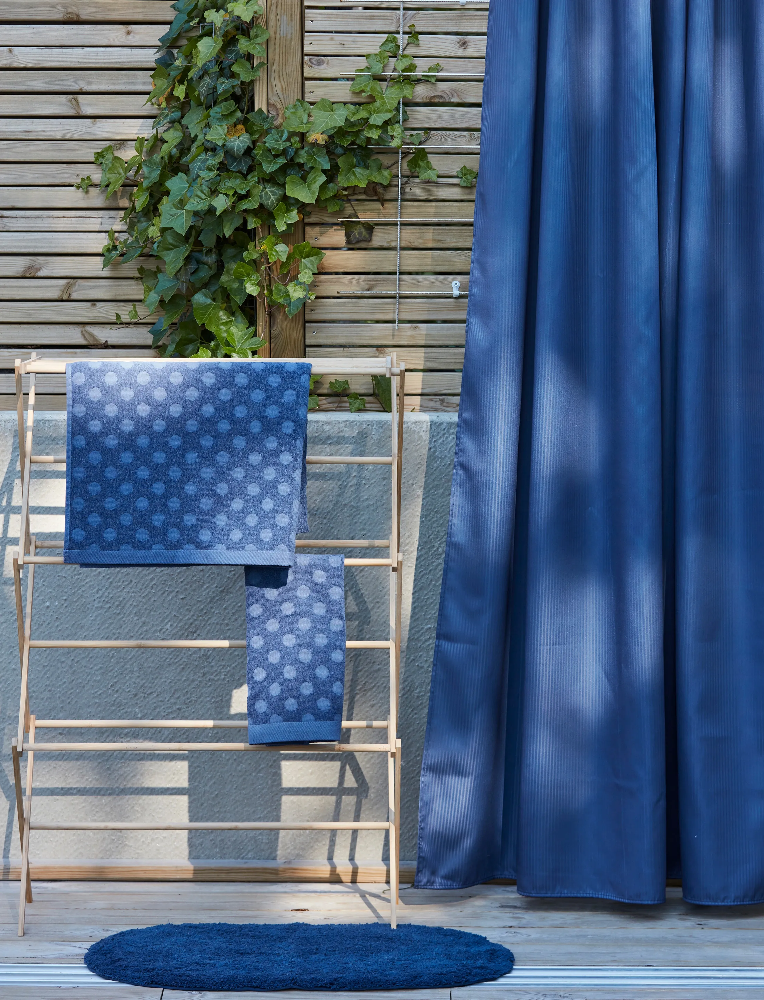 Noble House Brusegardin Stripe, 180X200 cm x 2.3, Bathroom Textiles, Grün - Shower Curtains, Homeware