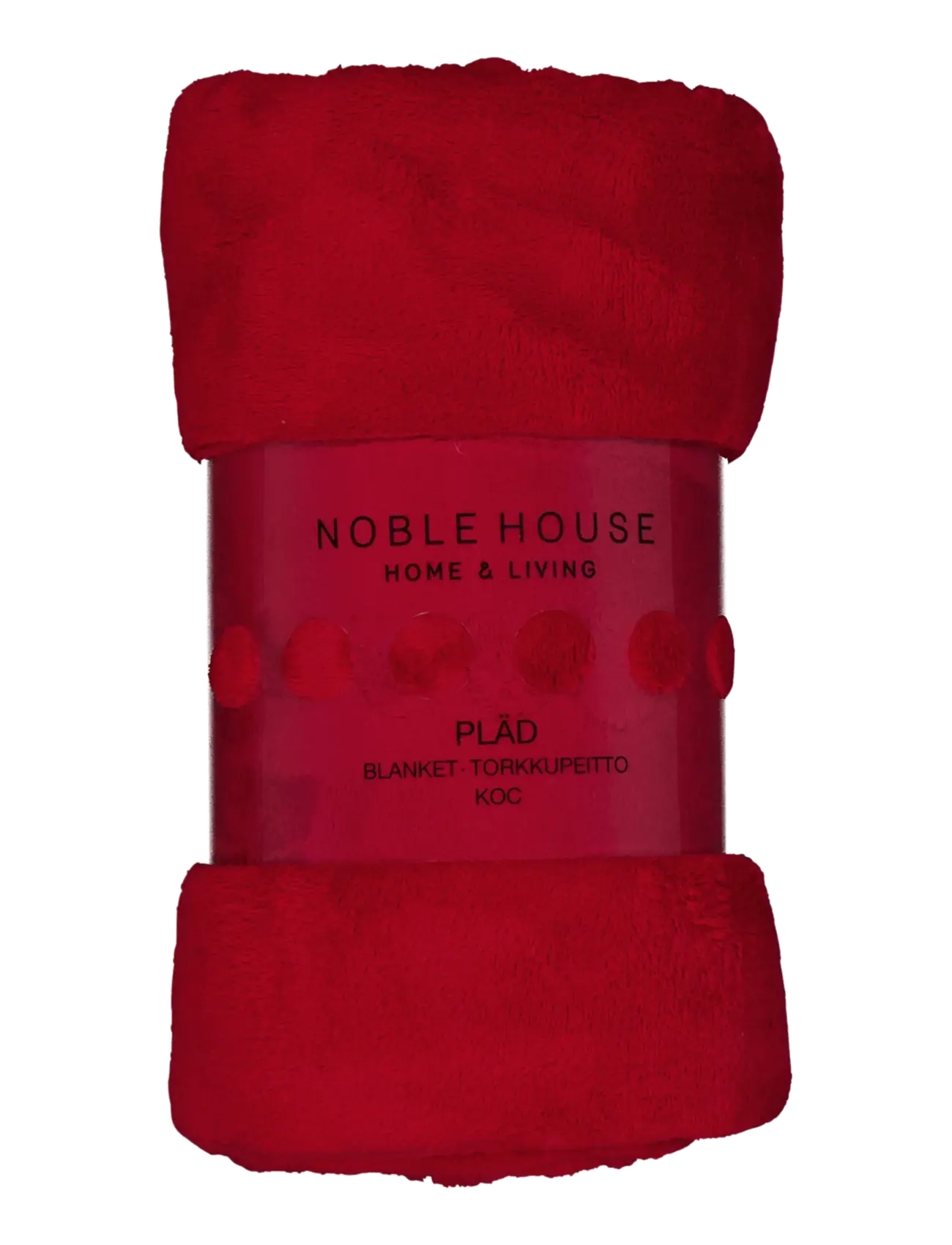 Noble House PLÄD MIMMI CORAL JULRÖD 130x170 - Noble House - SAVVY RED / red