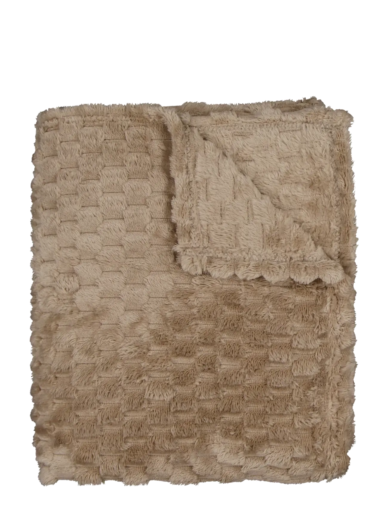 Noble House BLANKET LUKAS - Tekstiler - COBBLESTONE / beige
