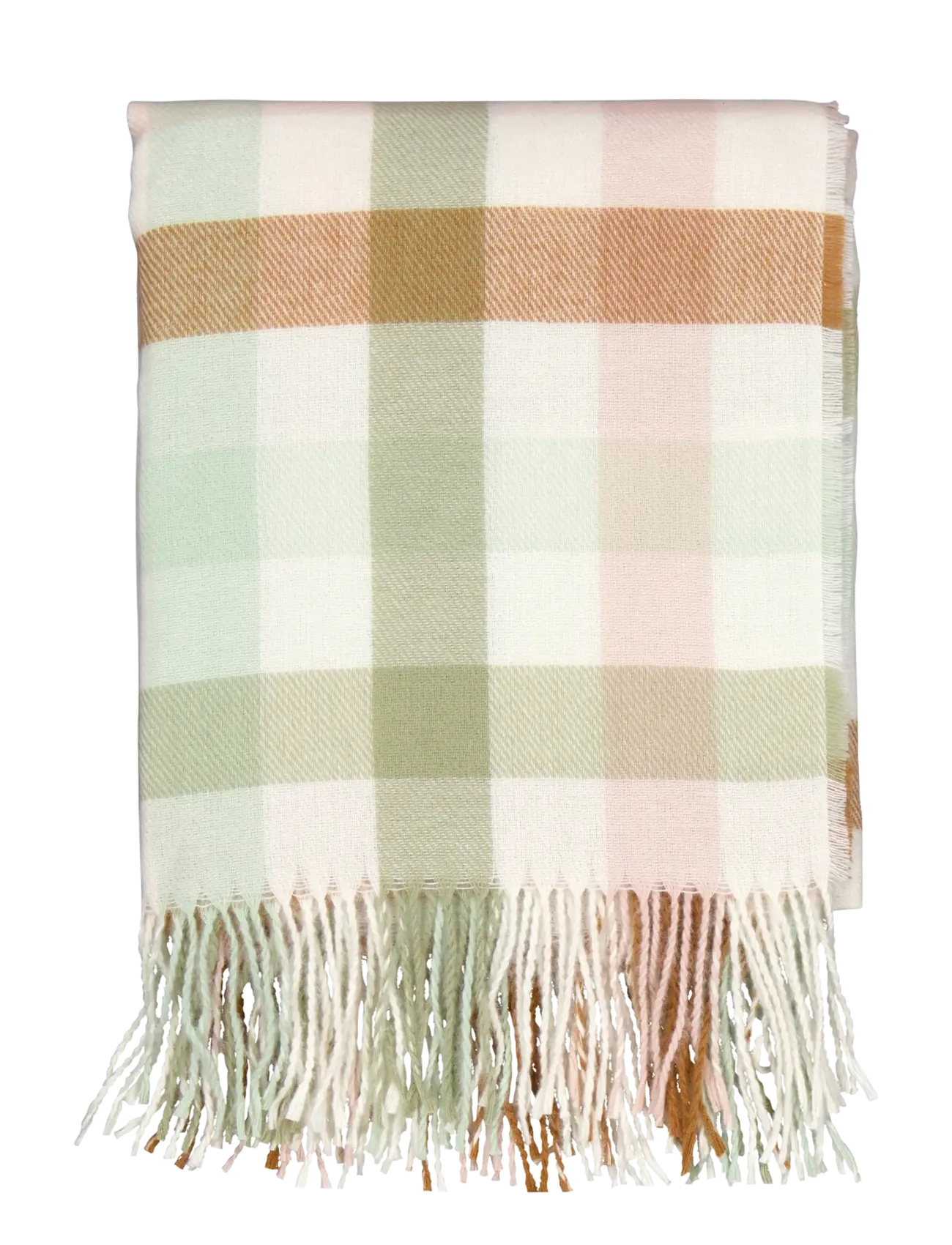 Noble House PLÄD ESTER MIX FÄRG 125x150 - Textilier - MULTICOLOUR / cream