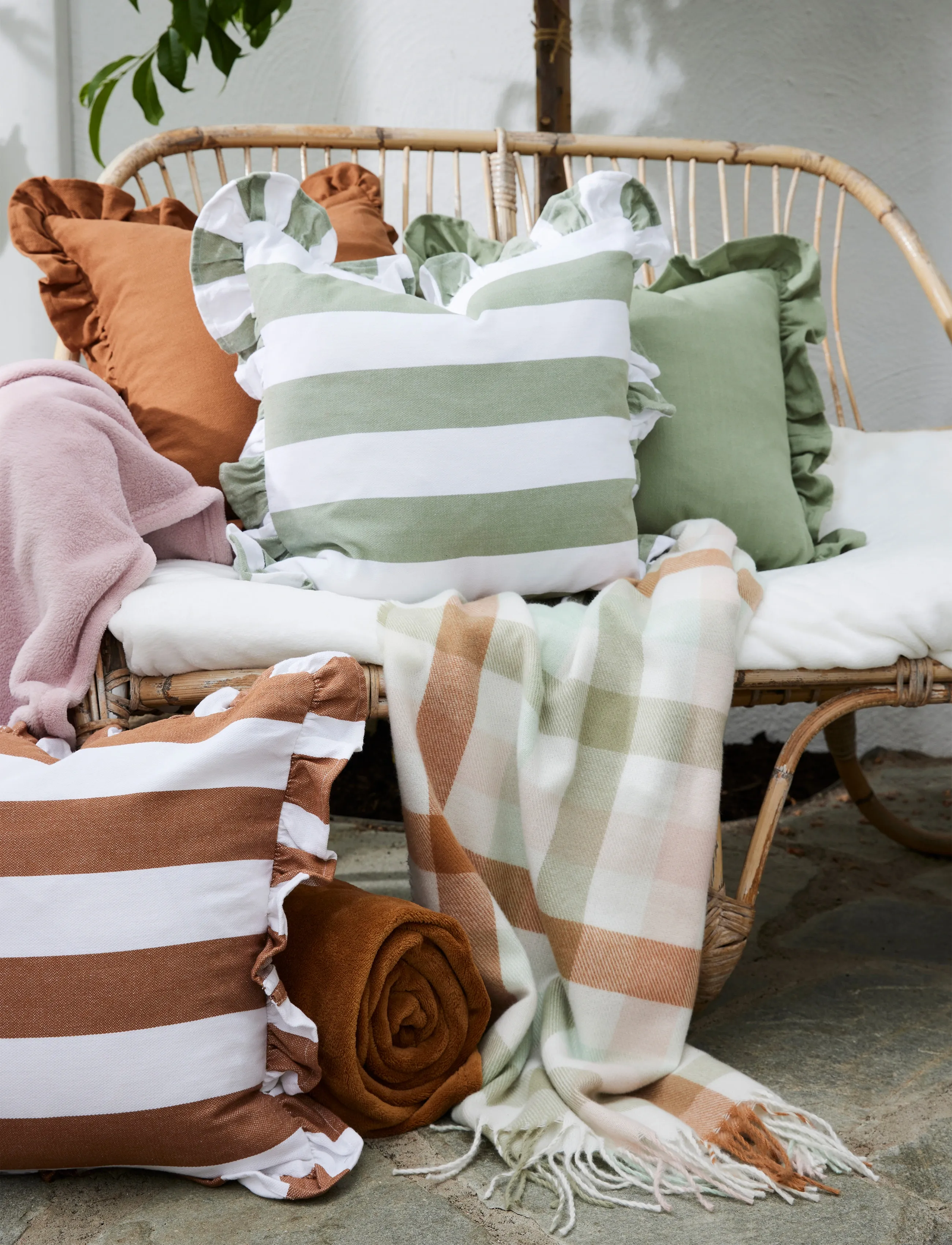 Noble House Tæppe Ester Mix Farve 125X150, 125X150 cm, Cushions & Blankets, Creme - Blankets Throws, Homeware