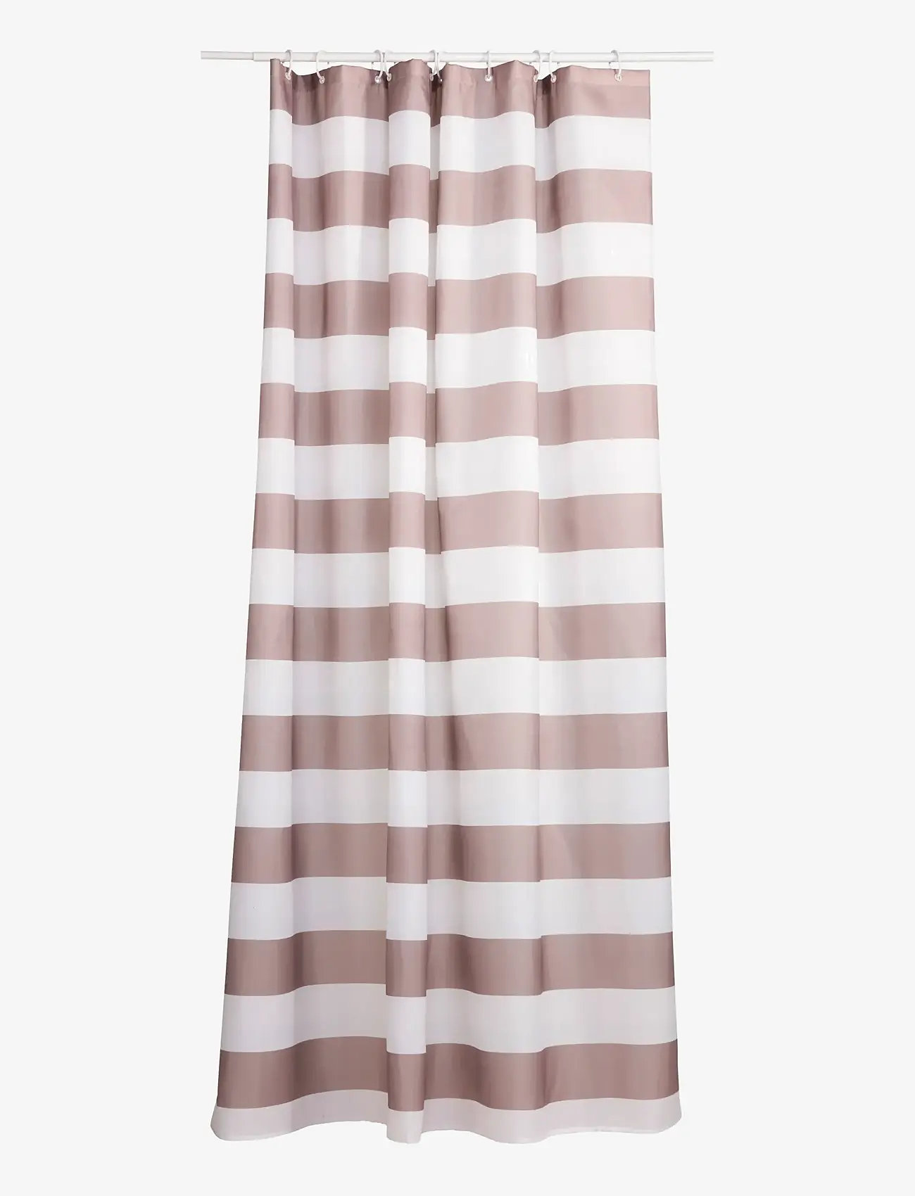 Noble House - SHOWER CURTAIN BIG STRIPE - dušikardinad - light linen beige - 1
