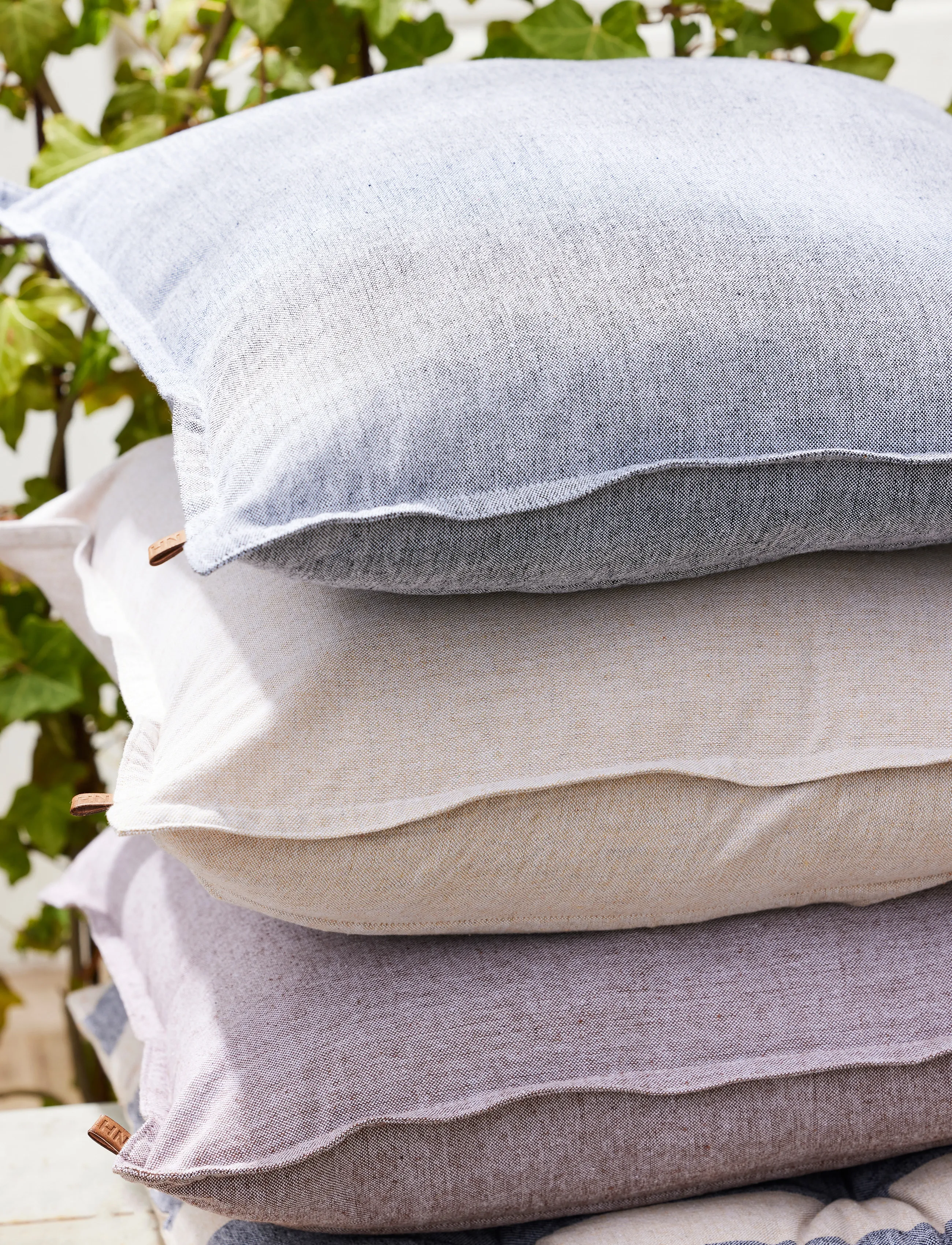 Noble House Pudebetræk Adrian Grs Sort 45X45, 45X45 cm, Cushions & Blankets, Lila - Cushion Covers, Homeware