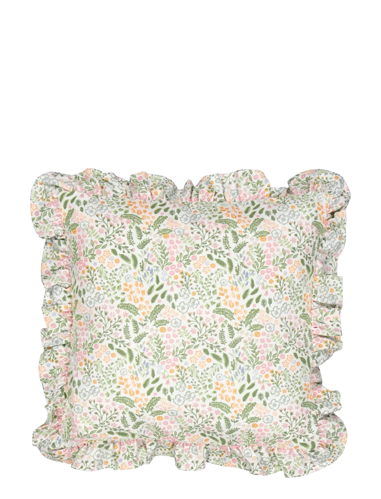 Noble House CUSHION COVER KARIN - Noble House - PURE WHITE / green