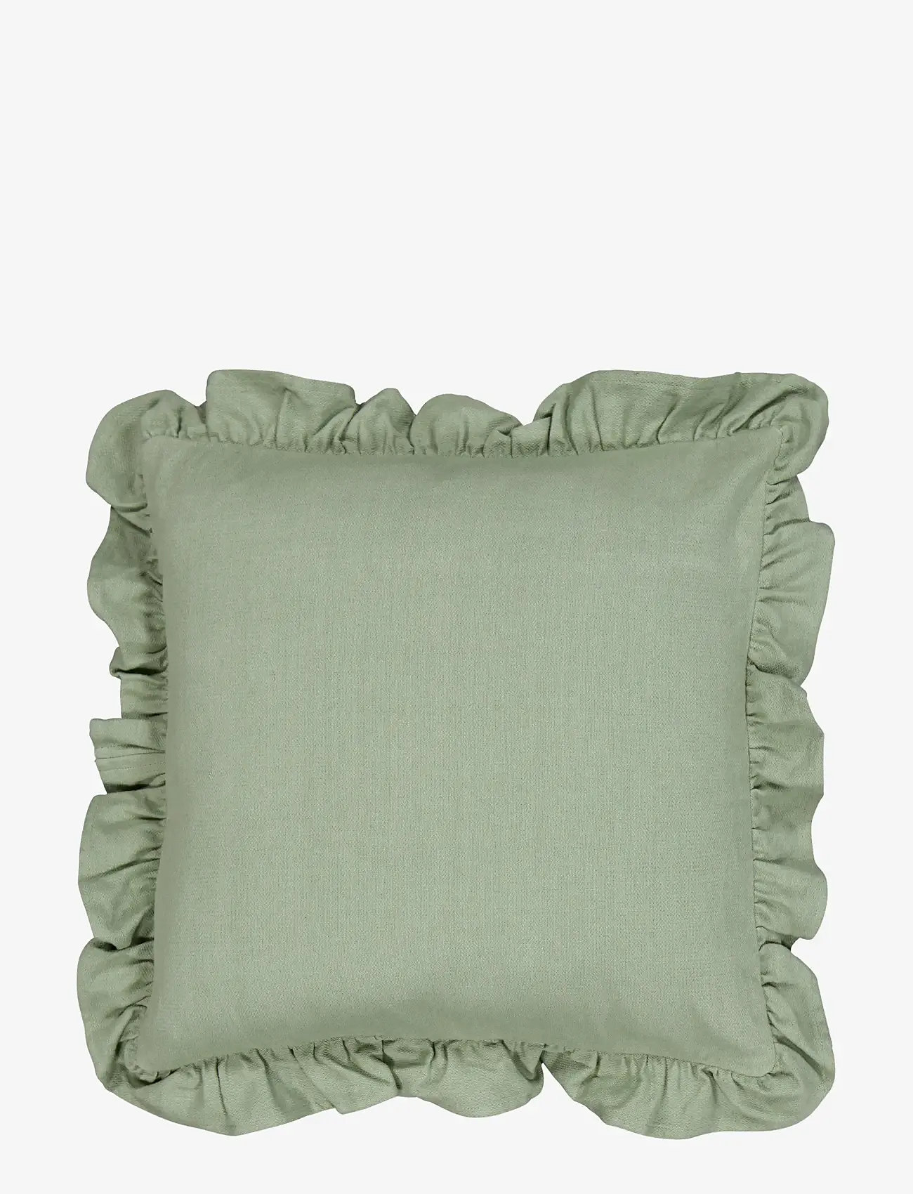 Noble House - CUSHION COVER VOLANG - pudebetræk - tea green - 1