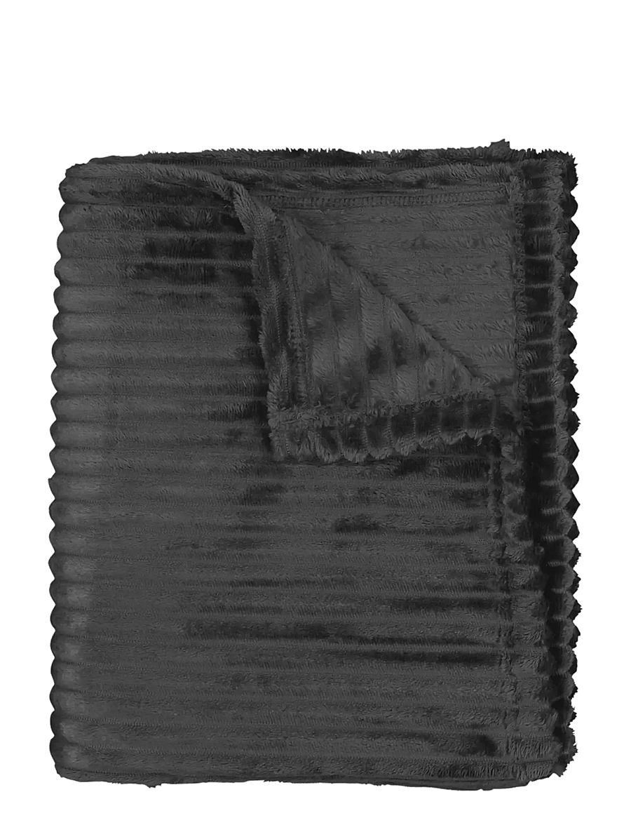 Noble House - BLANKET ROBBAN KHAKI GREEN 125x150 - decken - anthracite grey - 1