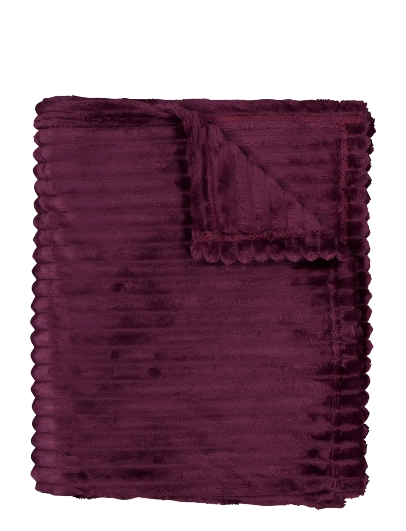 Noble House BLANKET ROBBAN KHAKI GREEN 125x150 - Decken - AUBERGINE / purple
