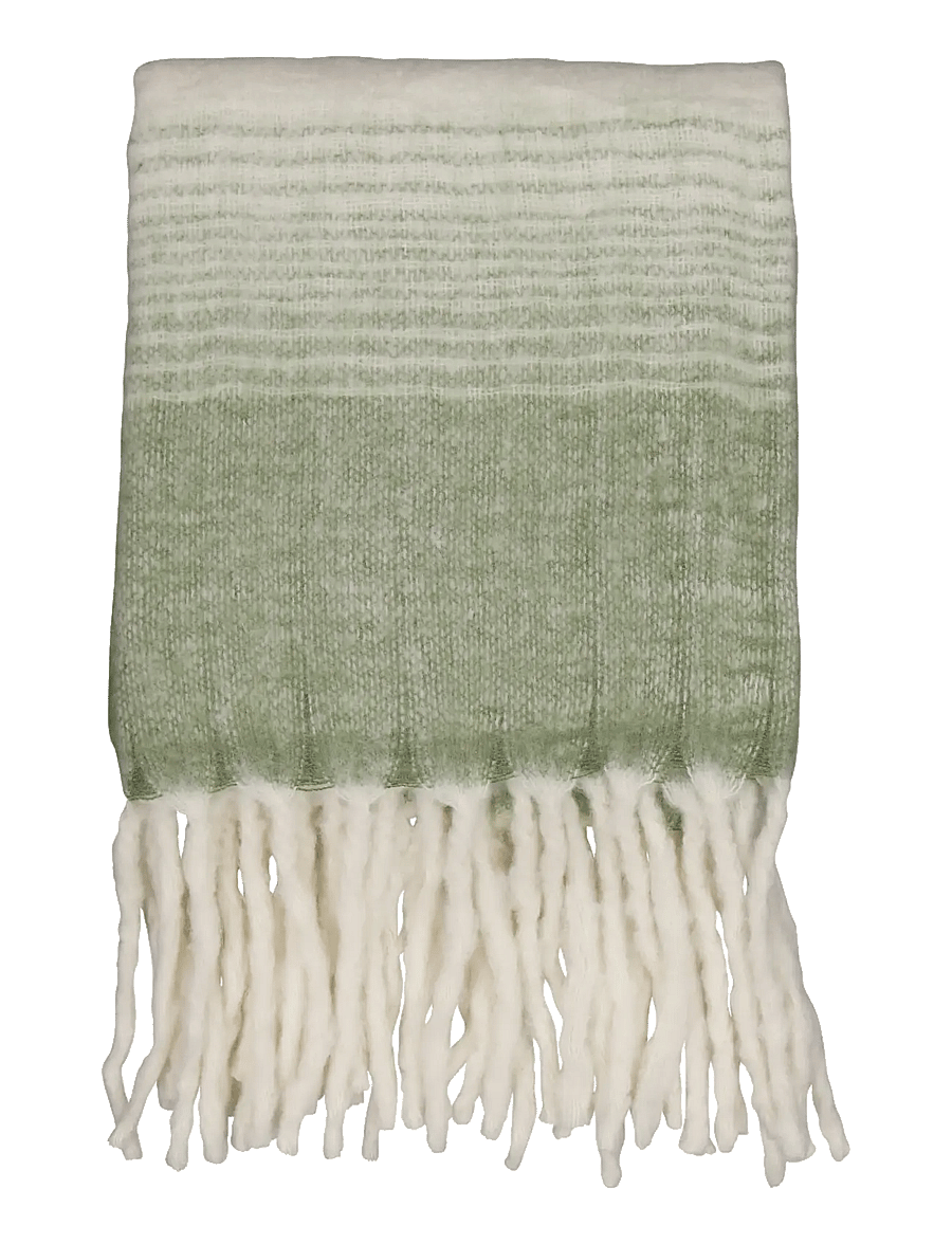 Noble House - BLANKET ULLIS COBBLESTONE 125x150 - decken - khaki green - 1