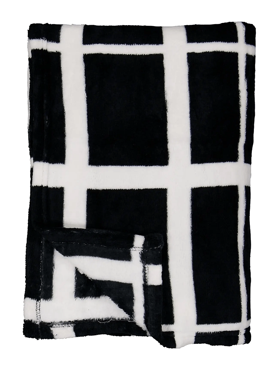 Noble House - BLANKET RUTAN BLACK 130x170 - decken - black - 1